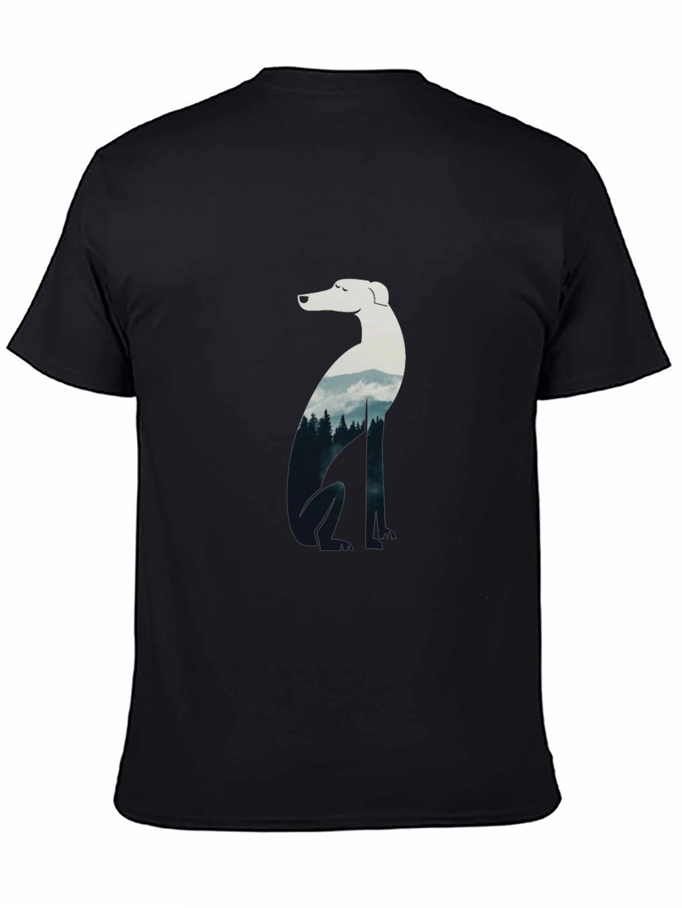 Dog Silhouette Forest T-Shirt