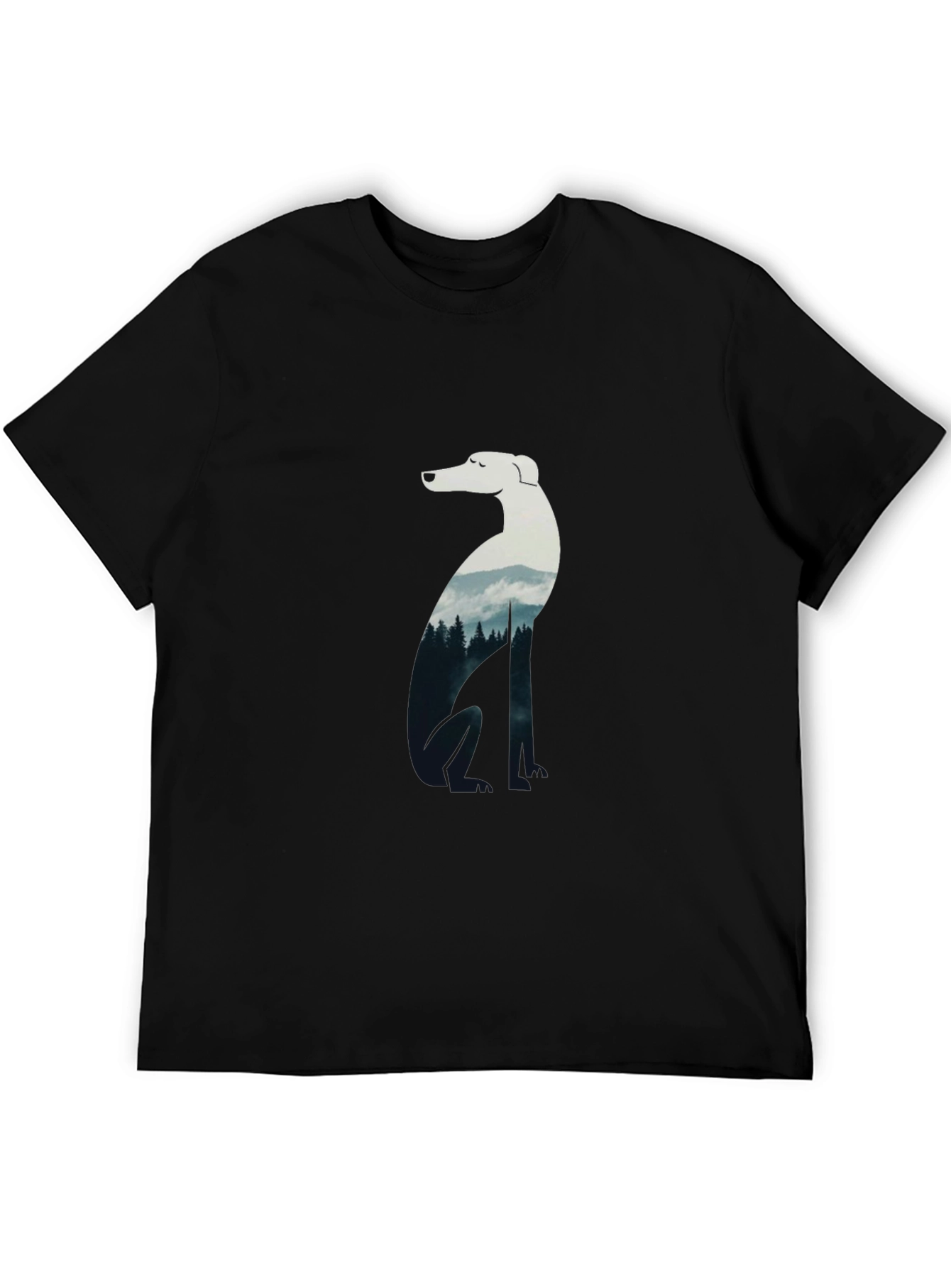 Dog Silhouette Forest T-Shirt