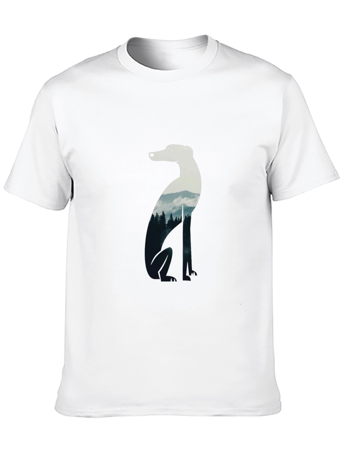 Dog Silhouette Forest T-Shirt