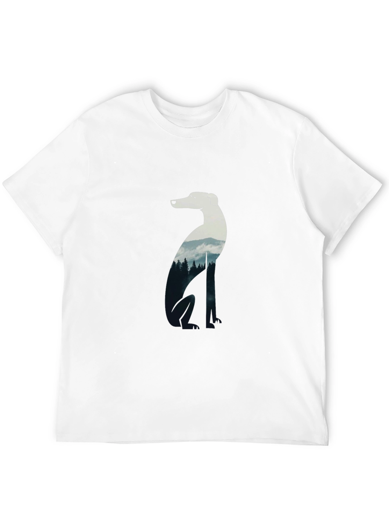 Dog Silhouette Forest T-Shirt