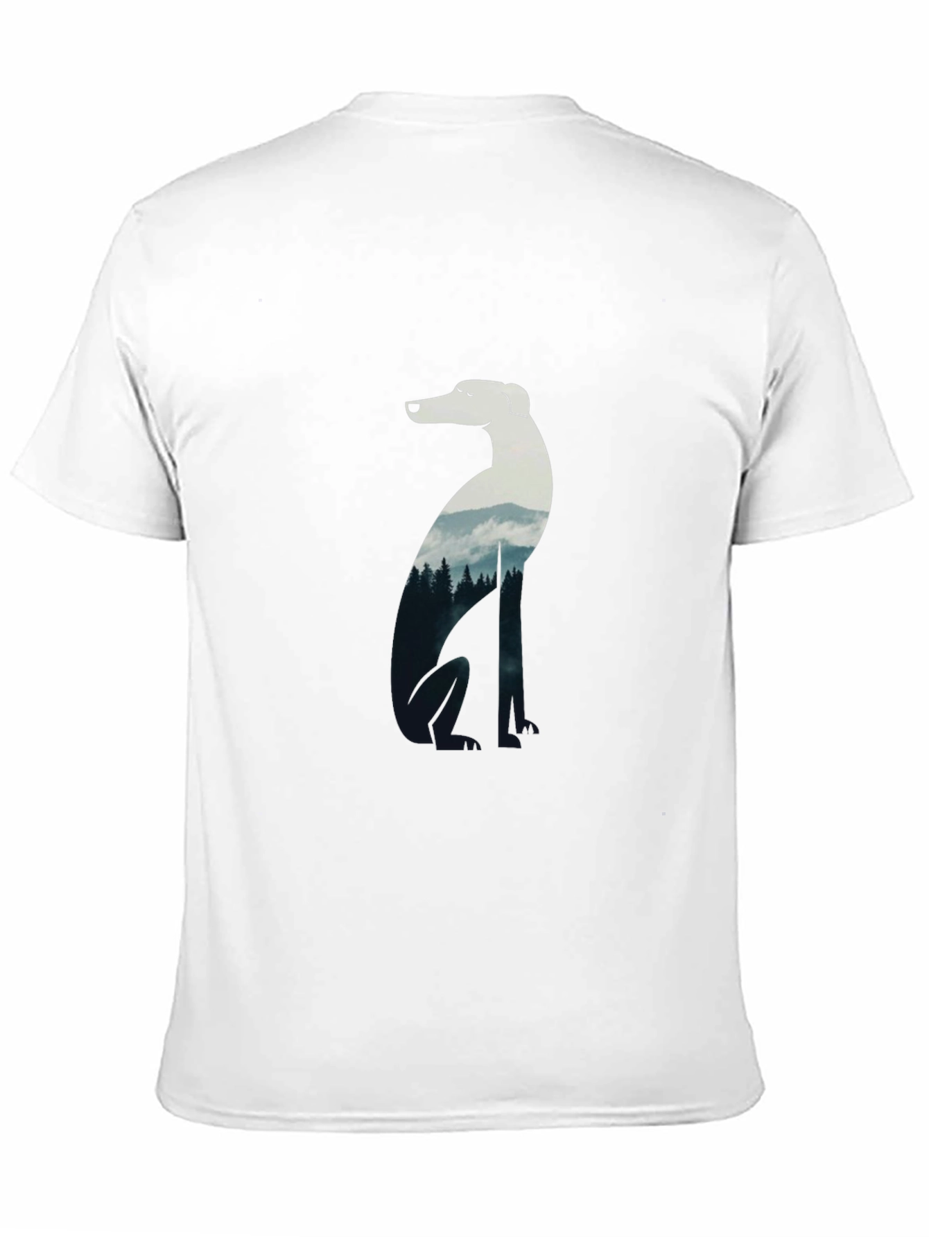 Dog Silhouette Forest T-Shirt