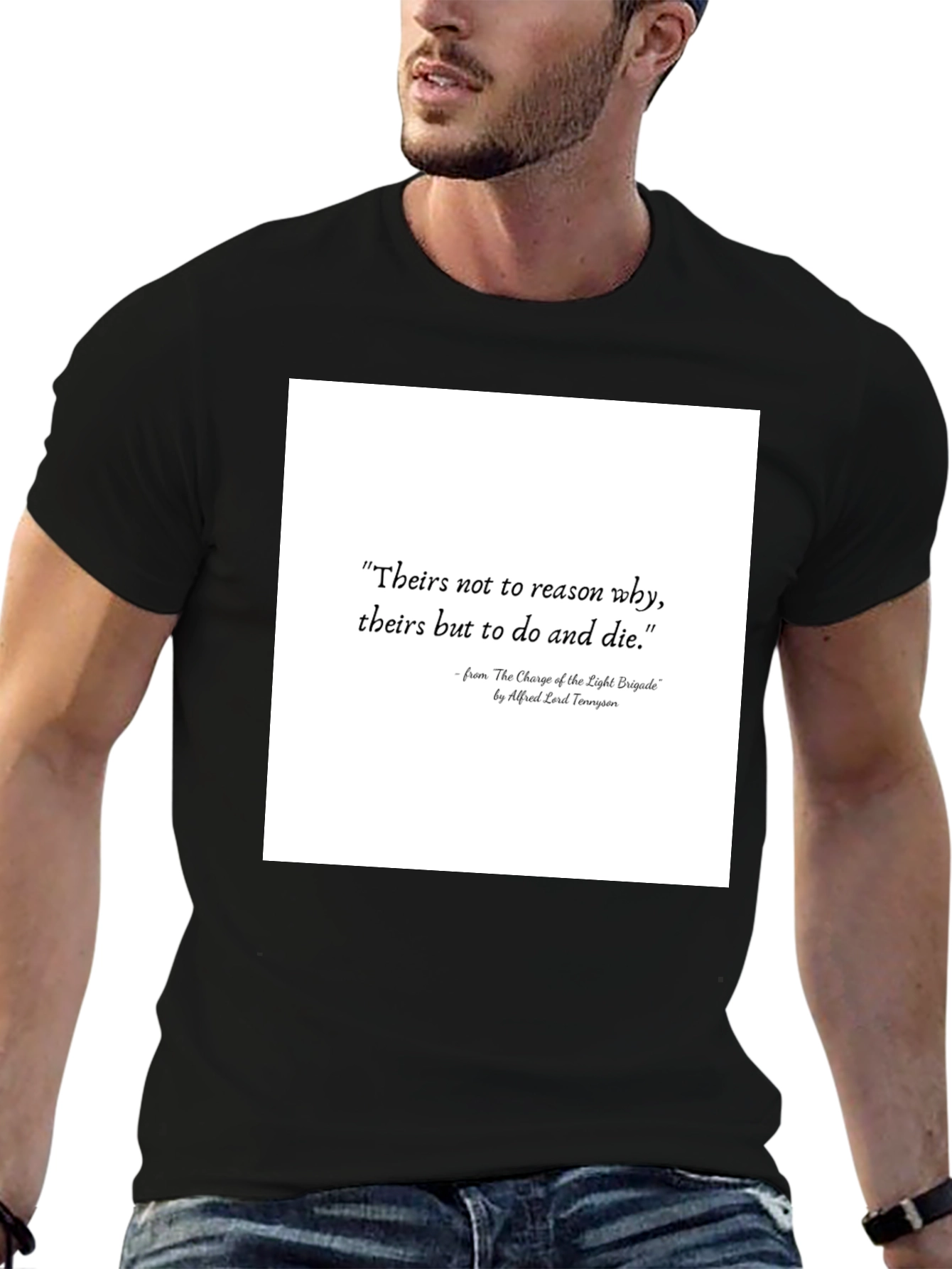 Literary Quote T-Shirt: Charge of the Light Brigade