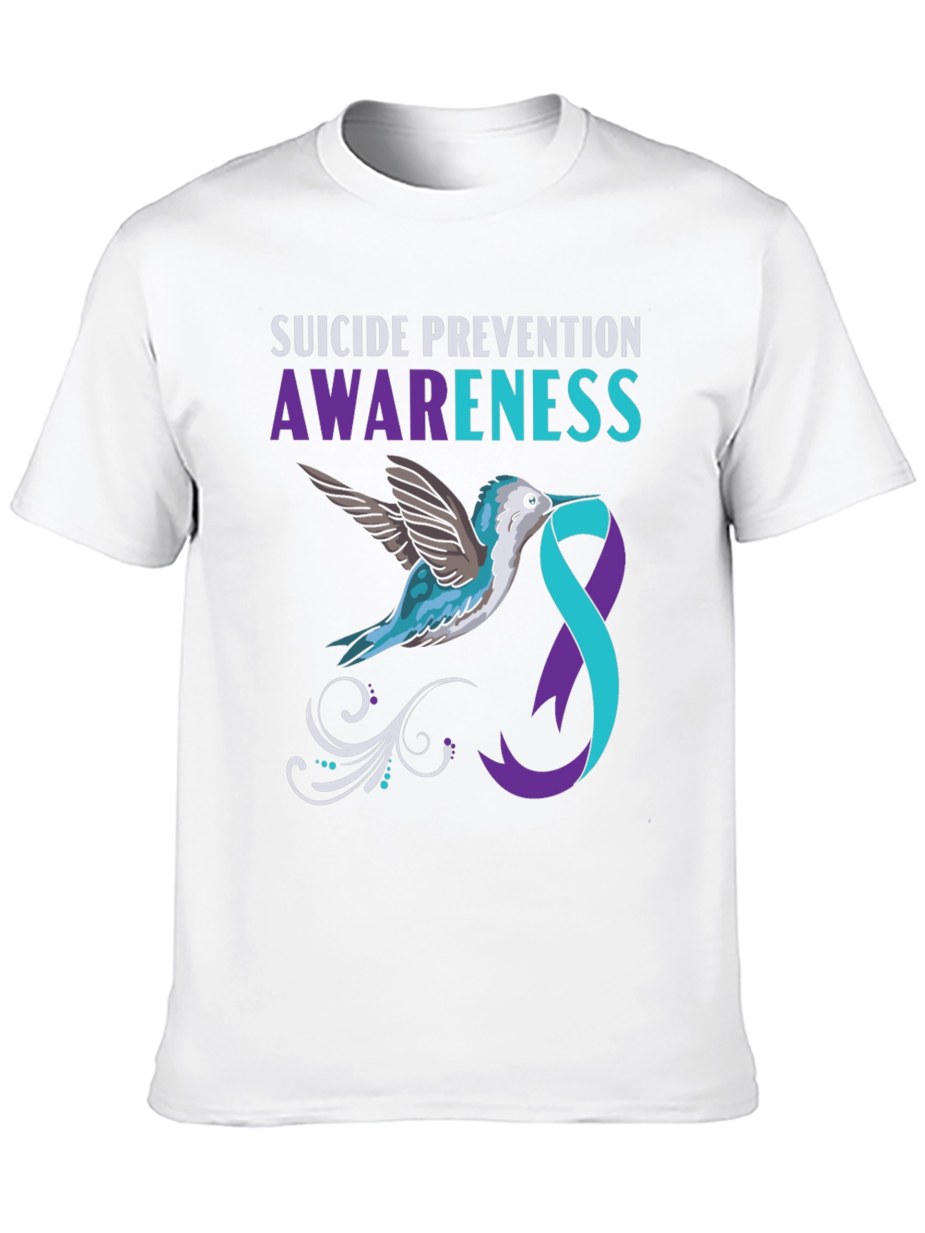 Suicide Prevention Awareness Hummingbird T-Shirt