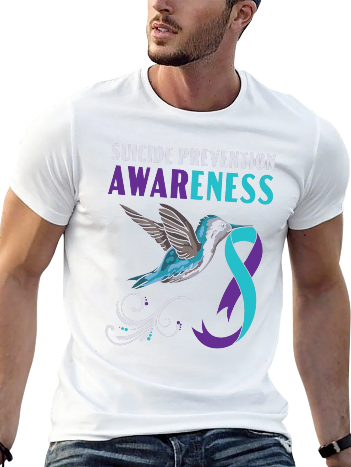 Suicide Prevention Awareness Hummingbird T-Shirt