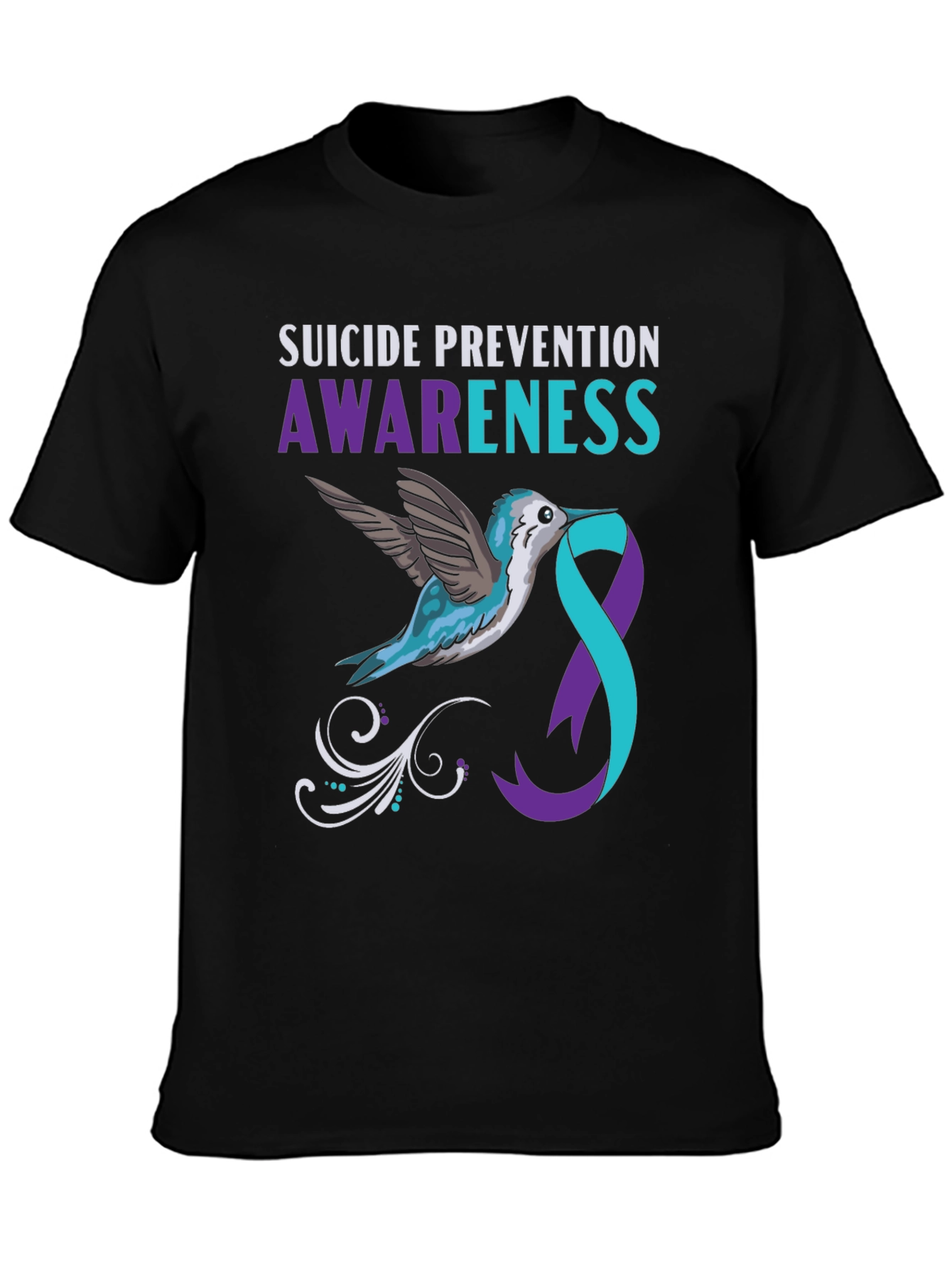 Suicide Prevention Awareness Hummingbird T-Shirt