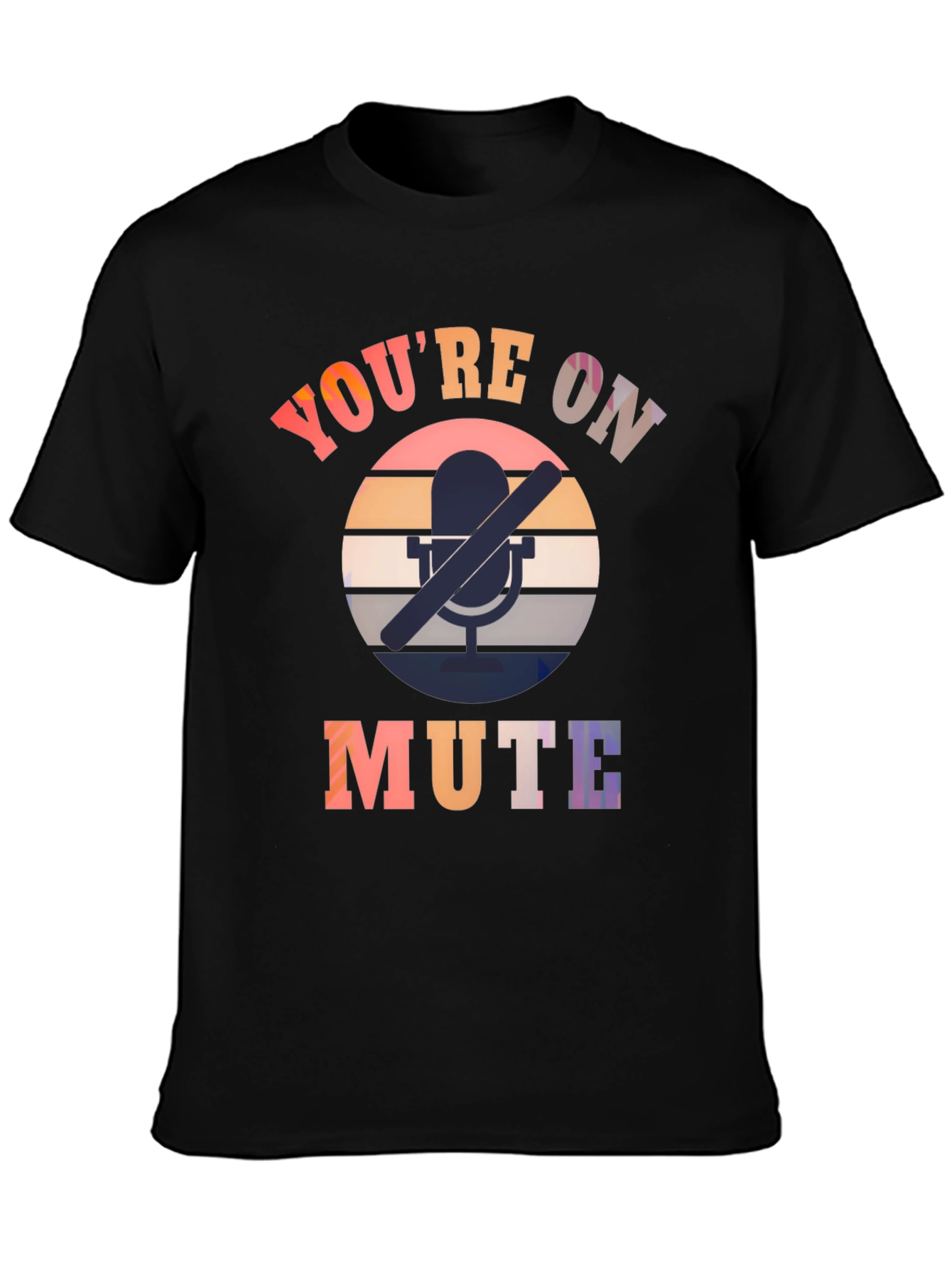 Youre On Mute Black Graphic Tee