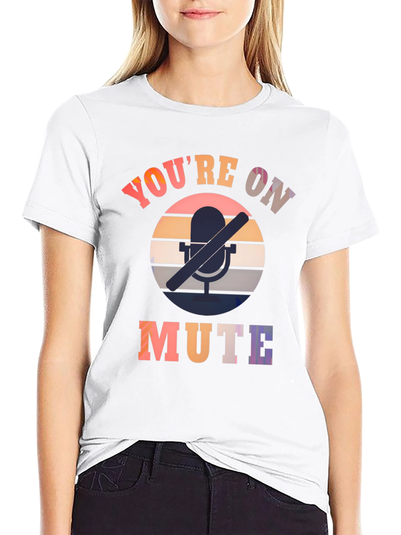 Youre On Mute Black Graphic Tee