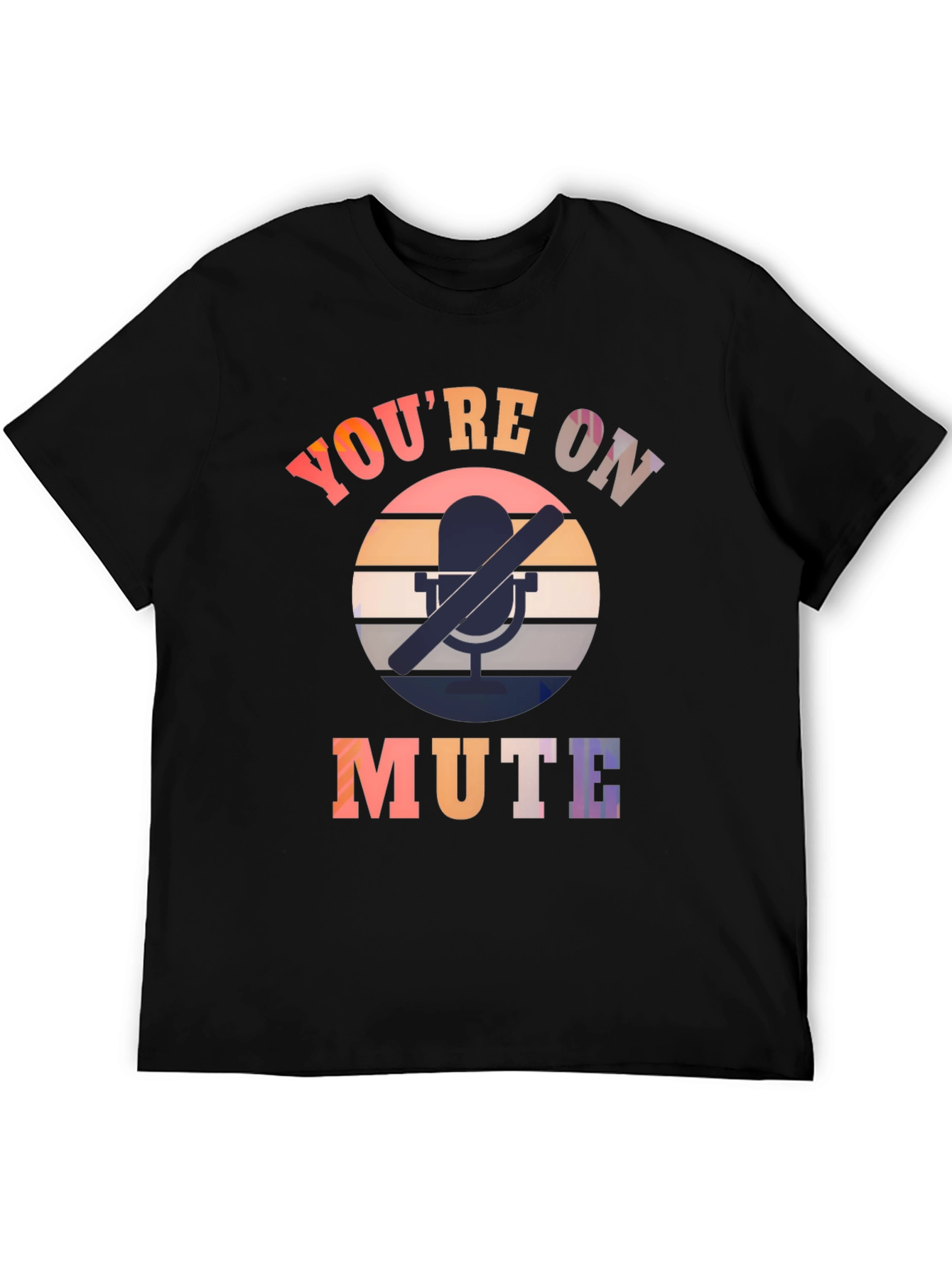 Youre On Mute Black Graphic Tee