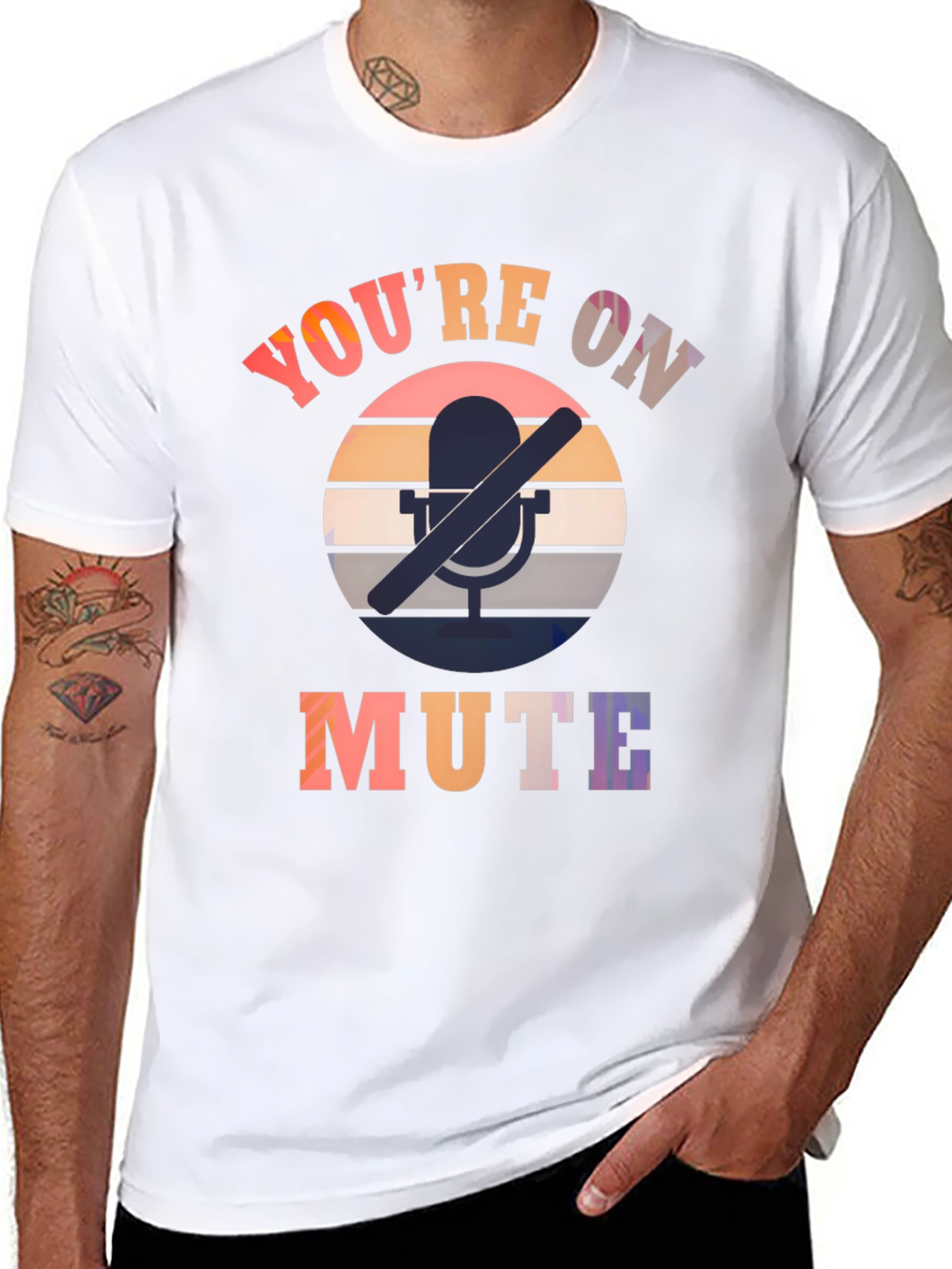 Youre On Mute Black Graphic Tee