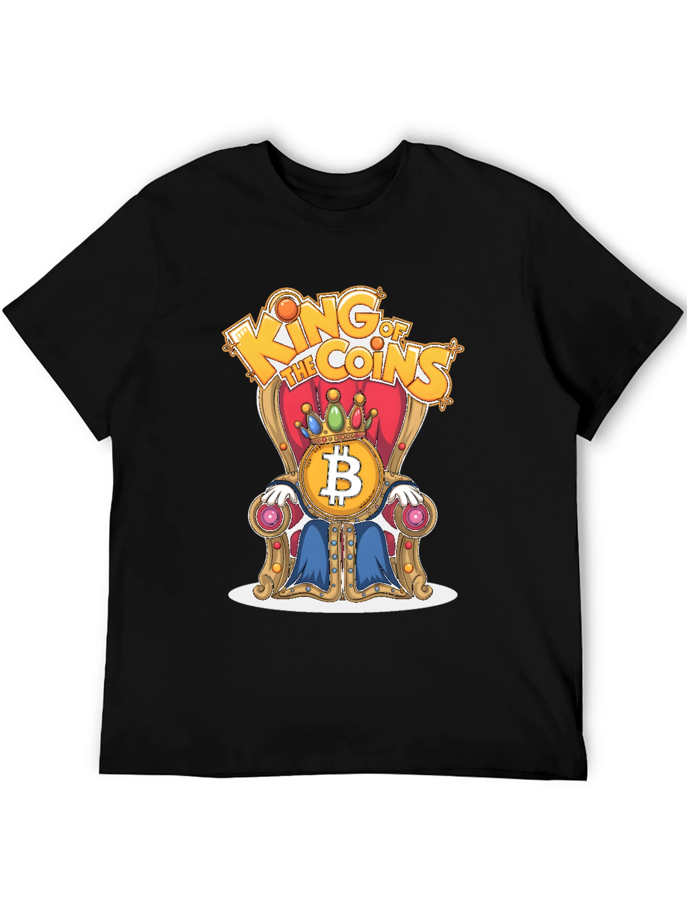 King of Coins Bitcoin Throne Graphic Tee