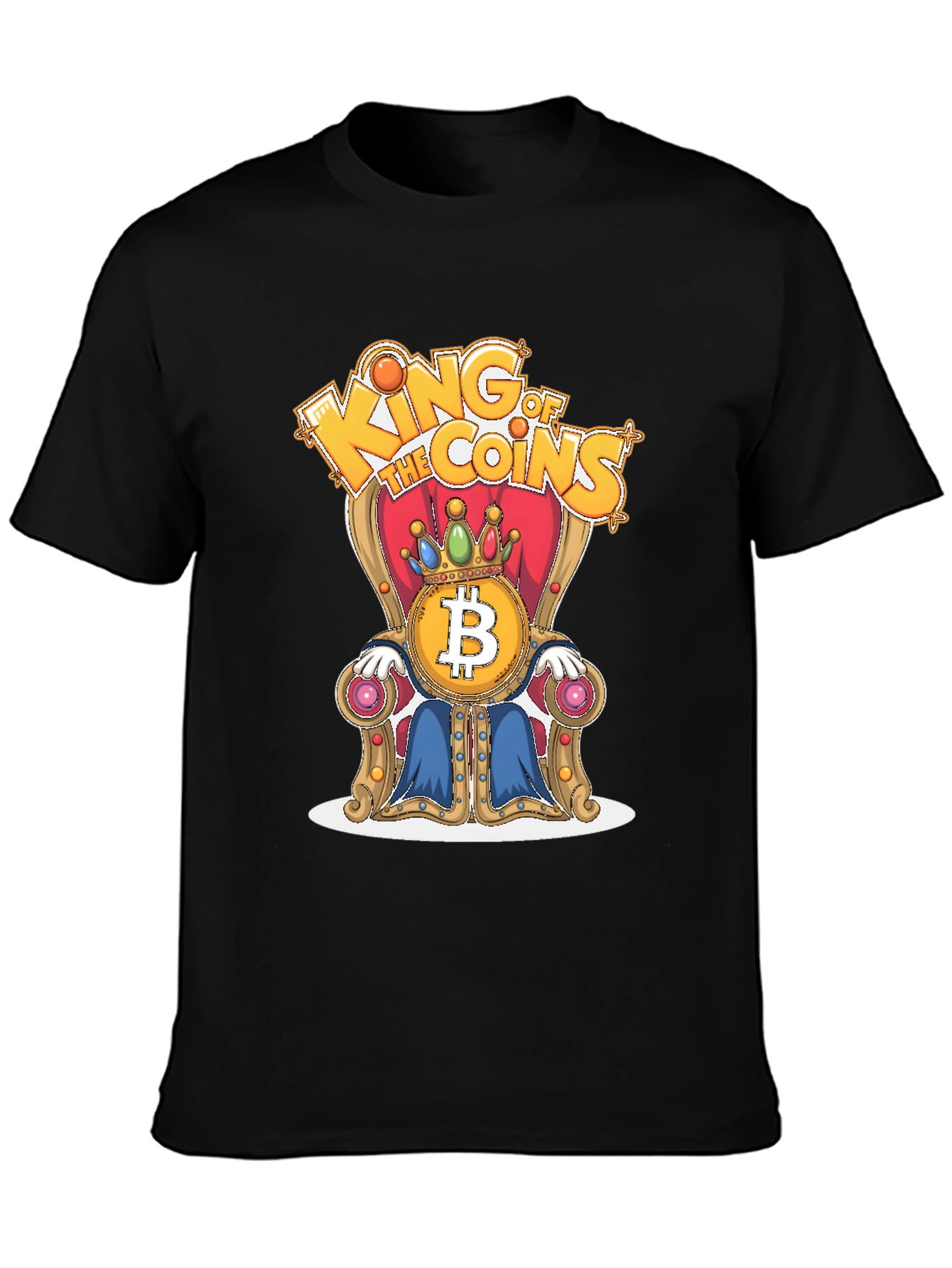 King of Coins Bitcoin Throne Graphic Tee