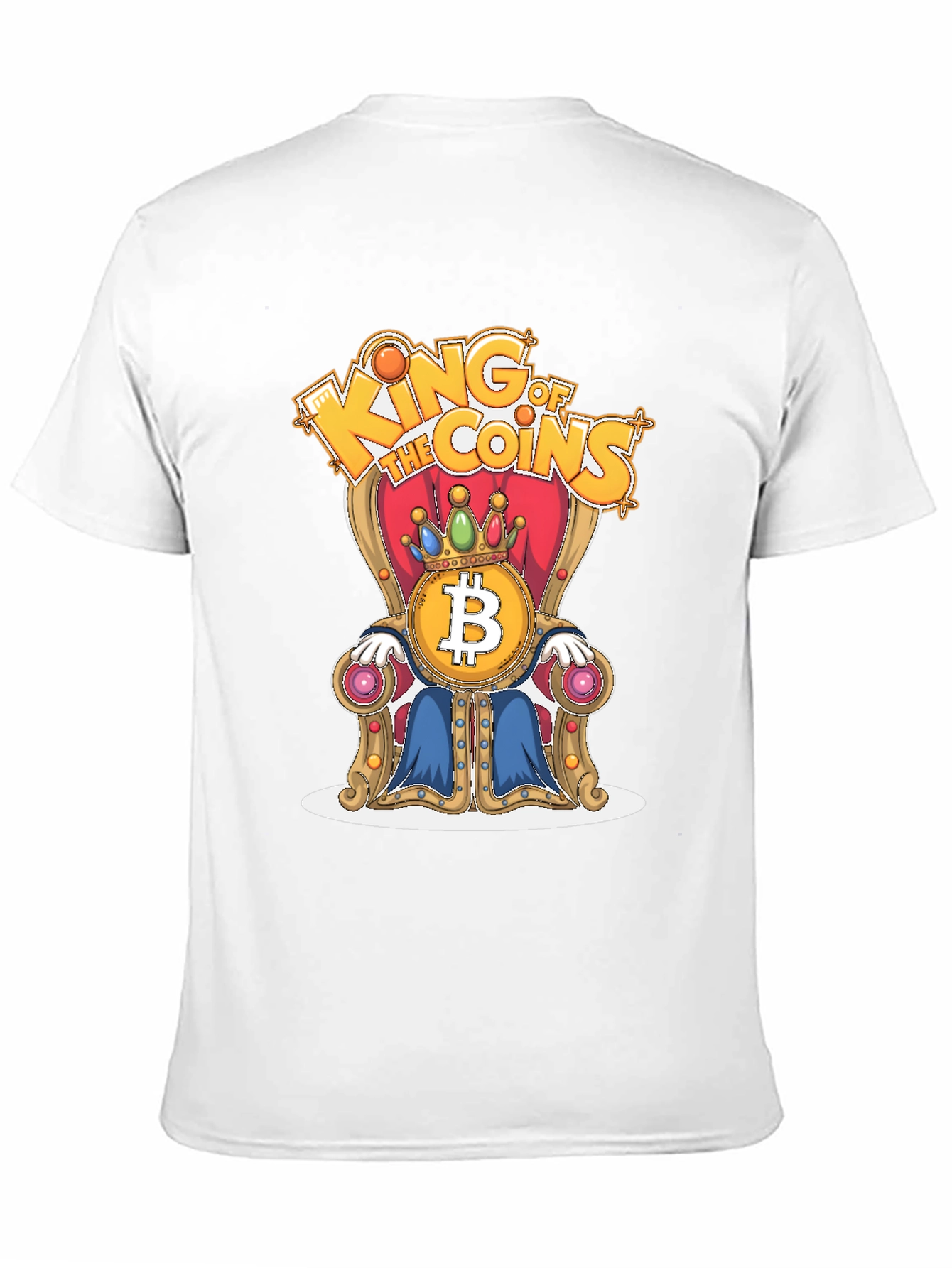 King of Coins Bitcoin Throne Graphic Tee