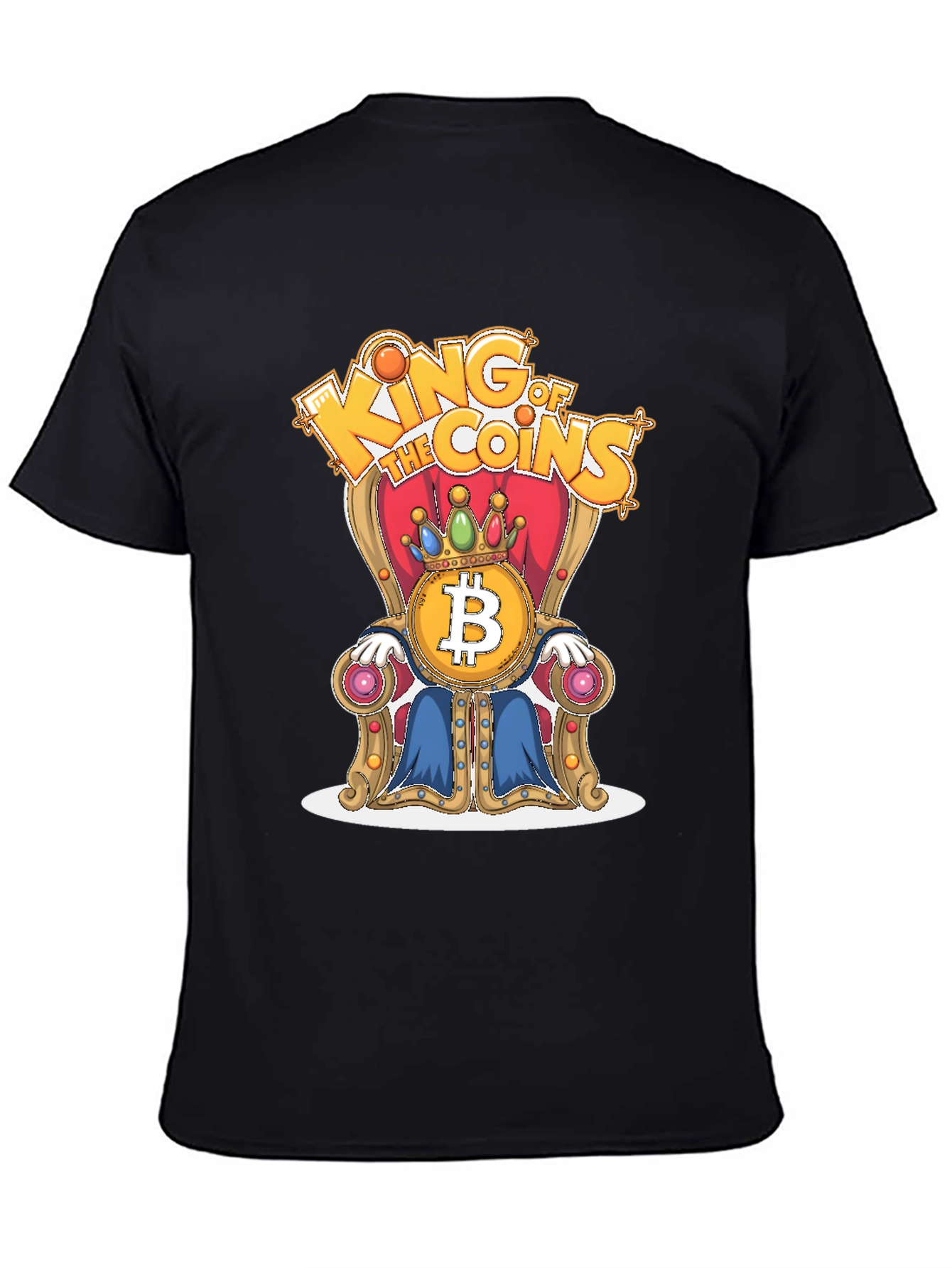 King of Coins Bitcoin Throne Graphic Tee