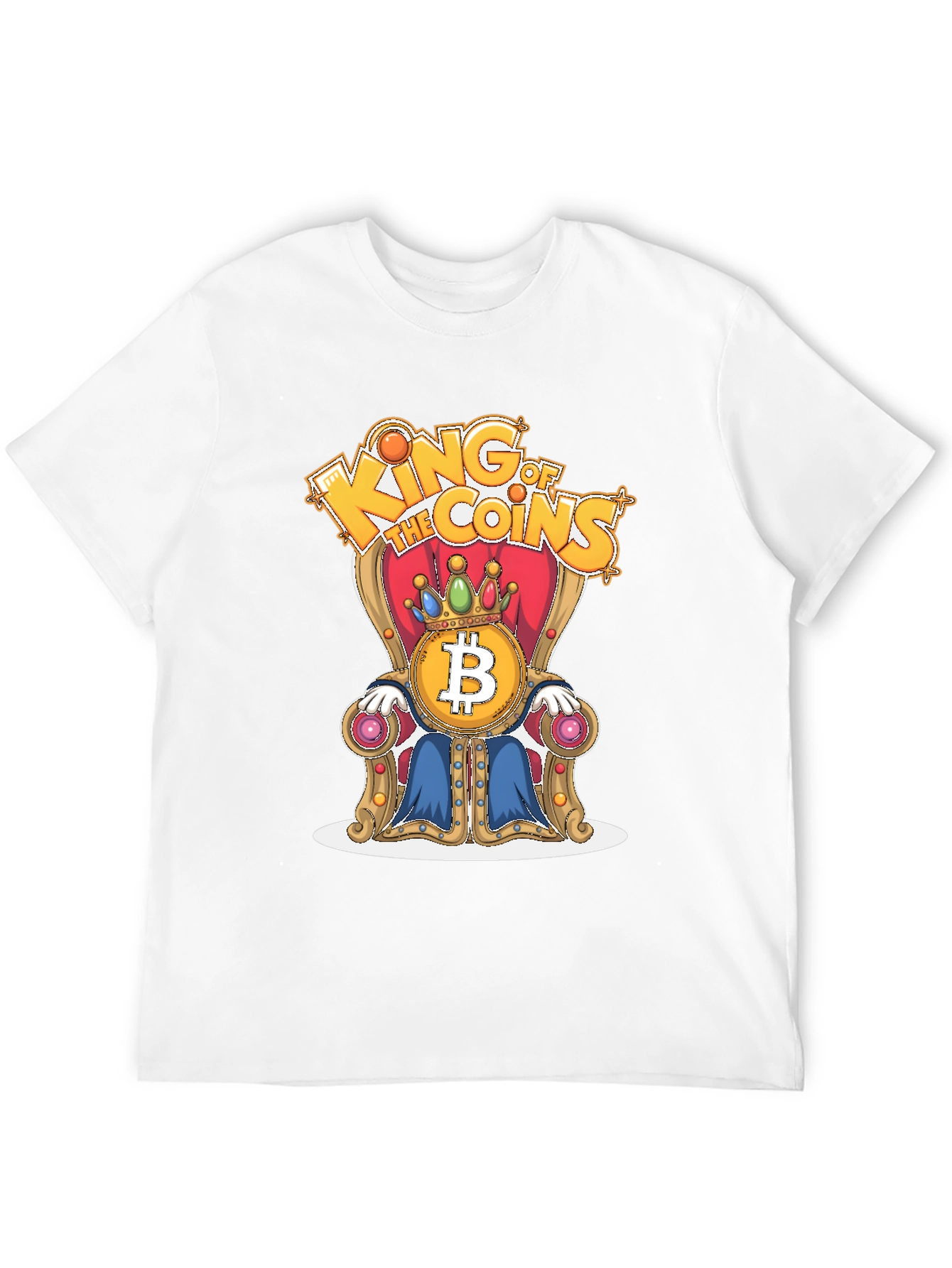King of Coins Bitcoin Throne Graphic Tee