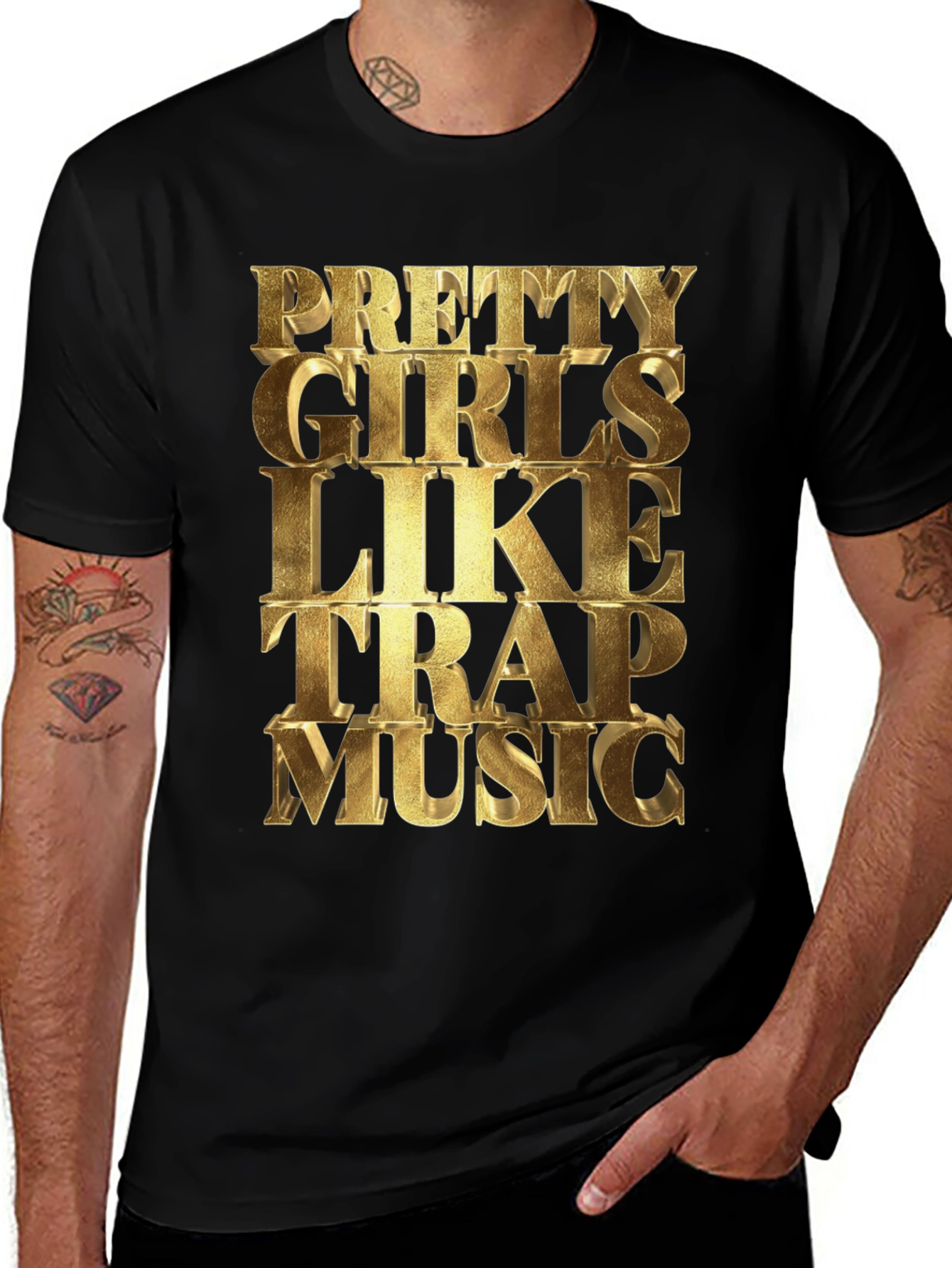 Pretty Girls Like Trap Music Graphic Tee