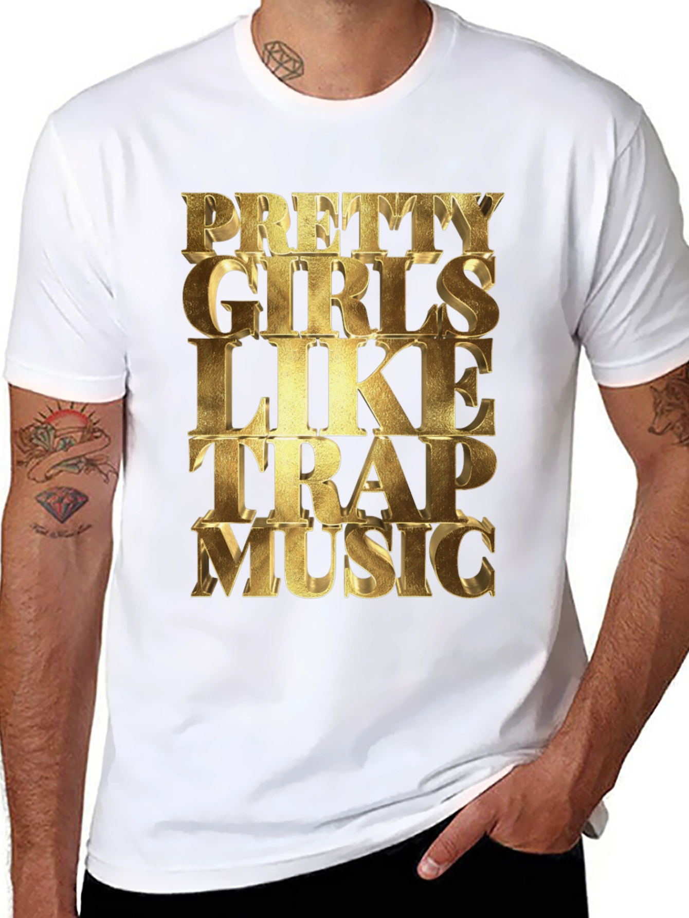 Pretty Girls Like Trap Music Graphic Tee