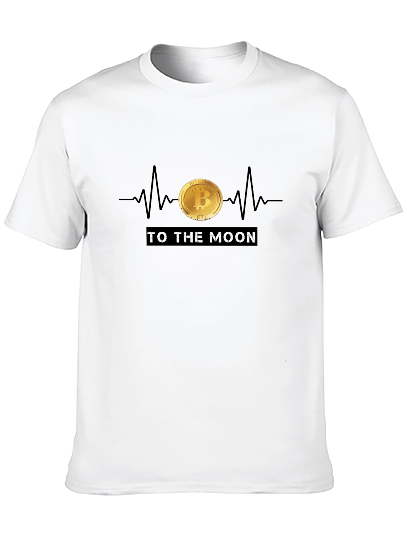 Bitcoin Heartbeat T-Shirt - To The Moon!