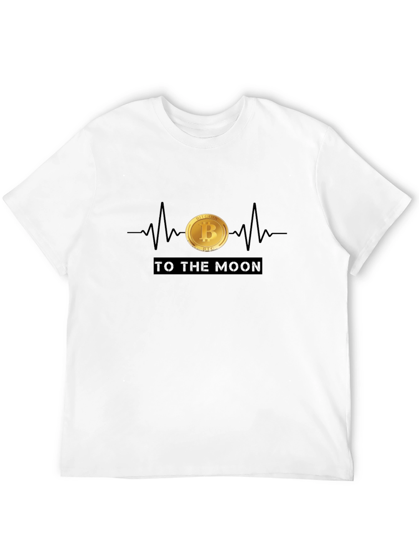 Bitcoin Heartbeat T-Shirt - To The Moon!