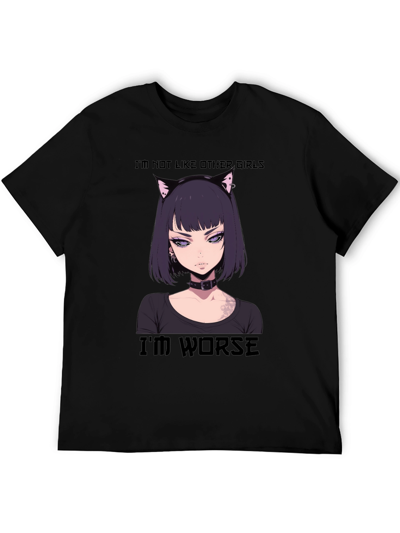 Anime Girl Tee - Im Not Like Other Girls
