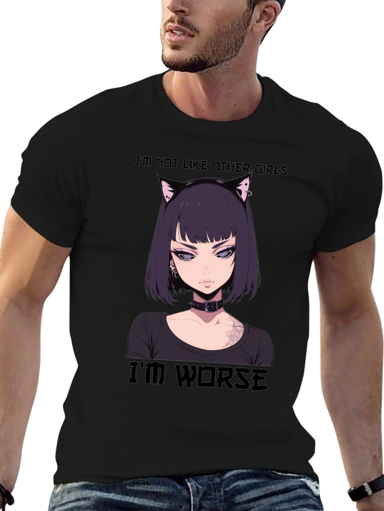 Anime Girl Tee - Im Not Like Other Girls