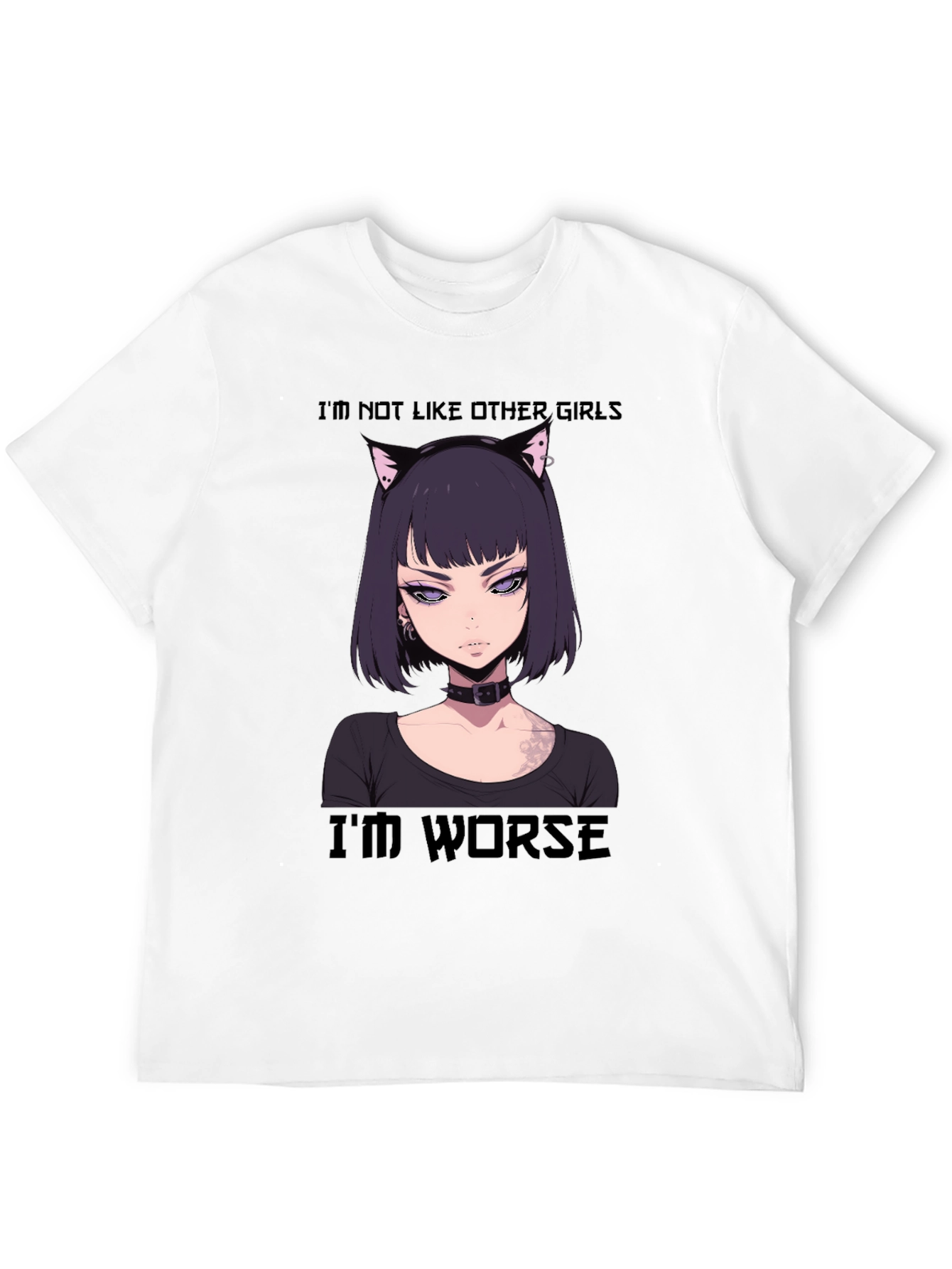 Anime Girl Tee - Im Not Like Other Girls