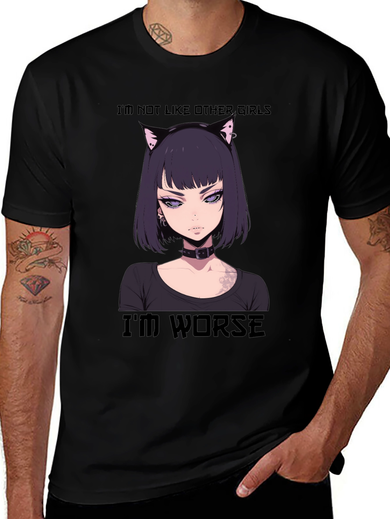 Anime Girl Tee - Im Not Like Other Girls