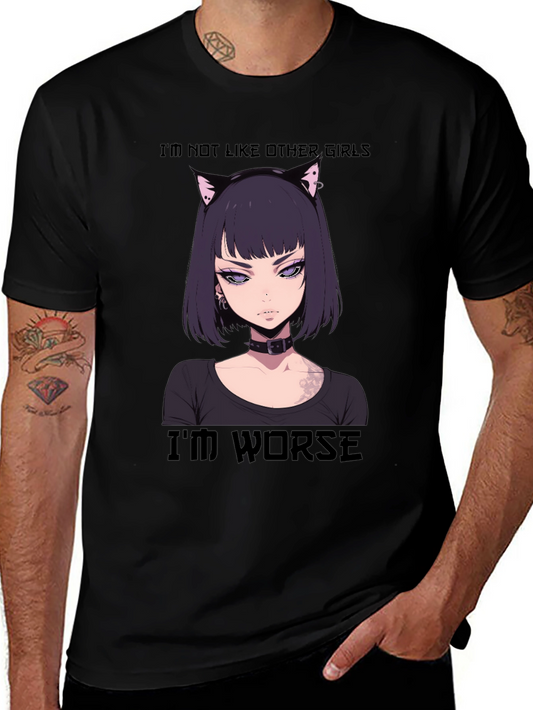 Anime Girl Tee - Im Not Like Other Girls