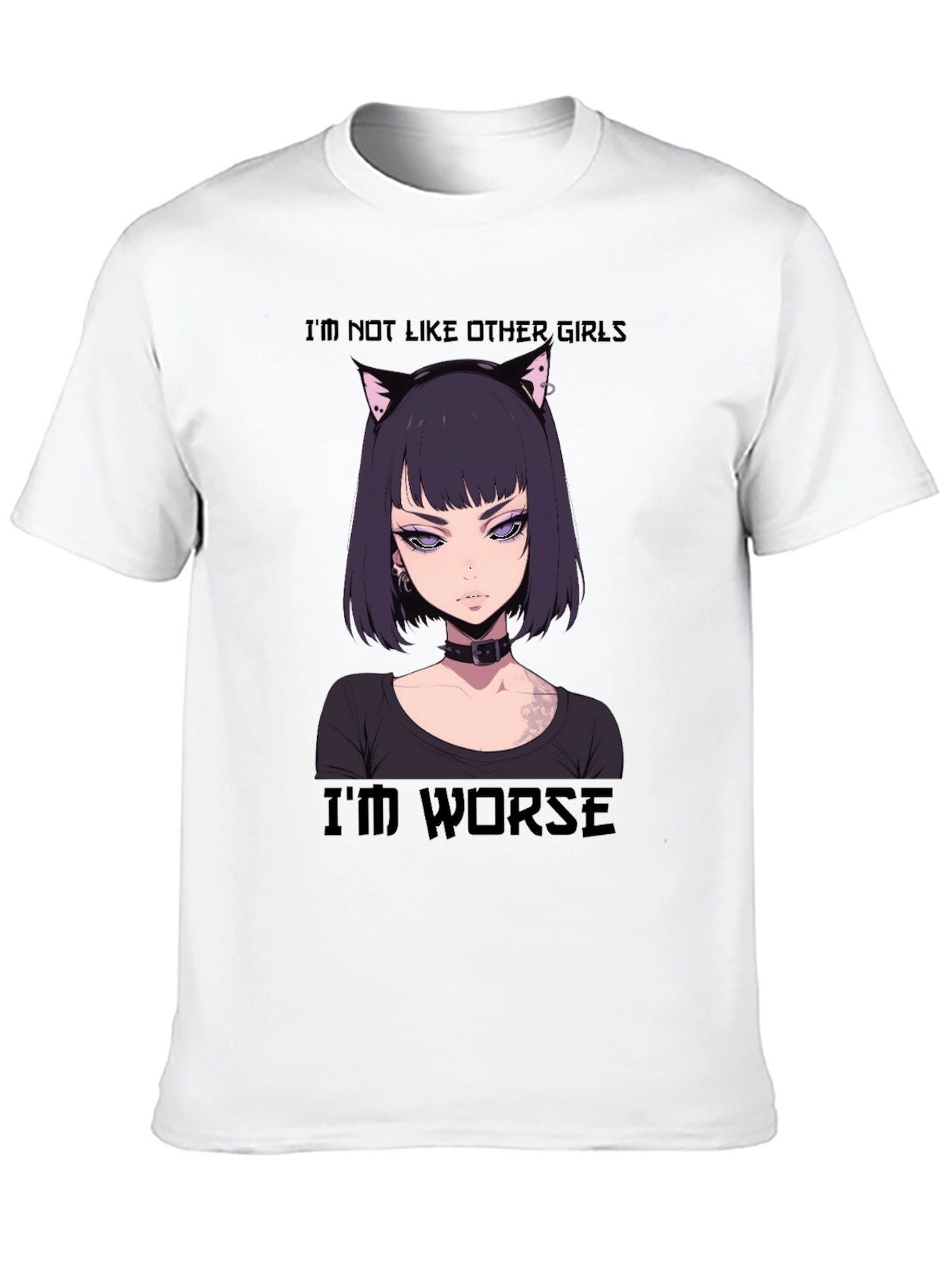 Anime Girl Tee - Im Not Like Other Girls