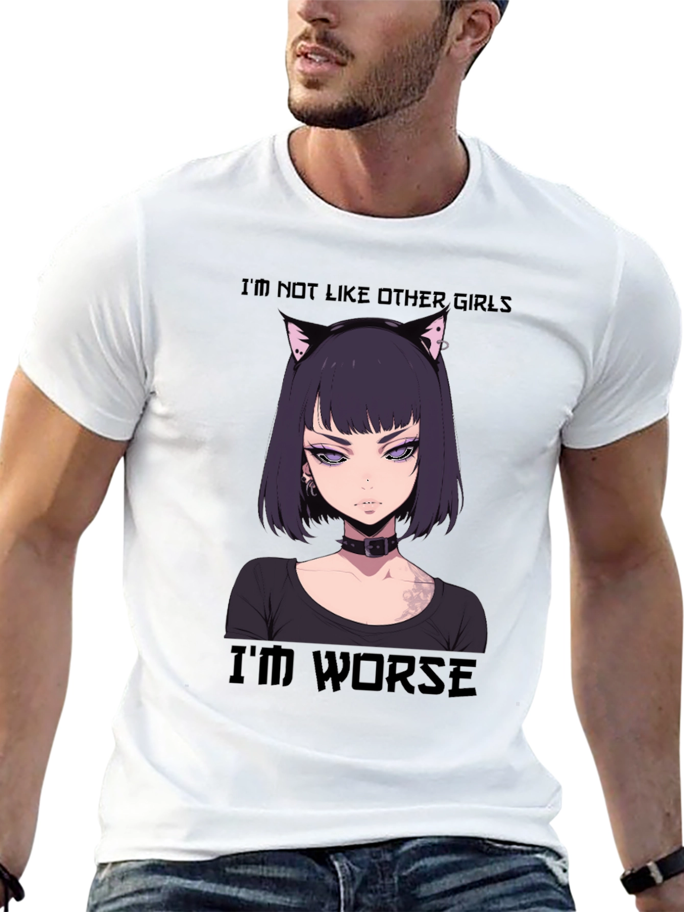 Anime Girl Tee - Im Not Like Other Girls