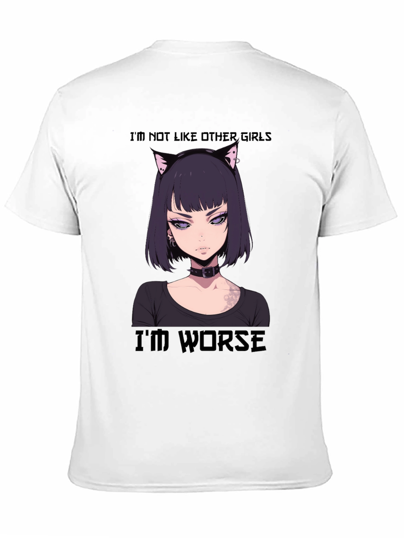 Anime Girl Tee - Im Not Like Other Girls