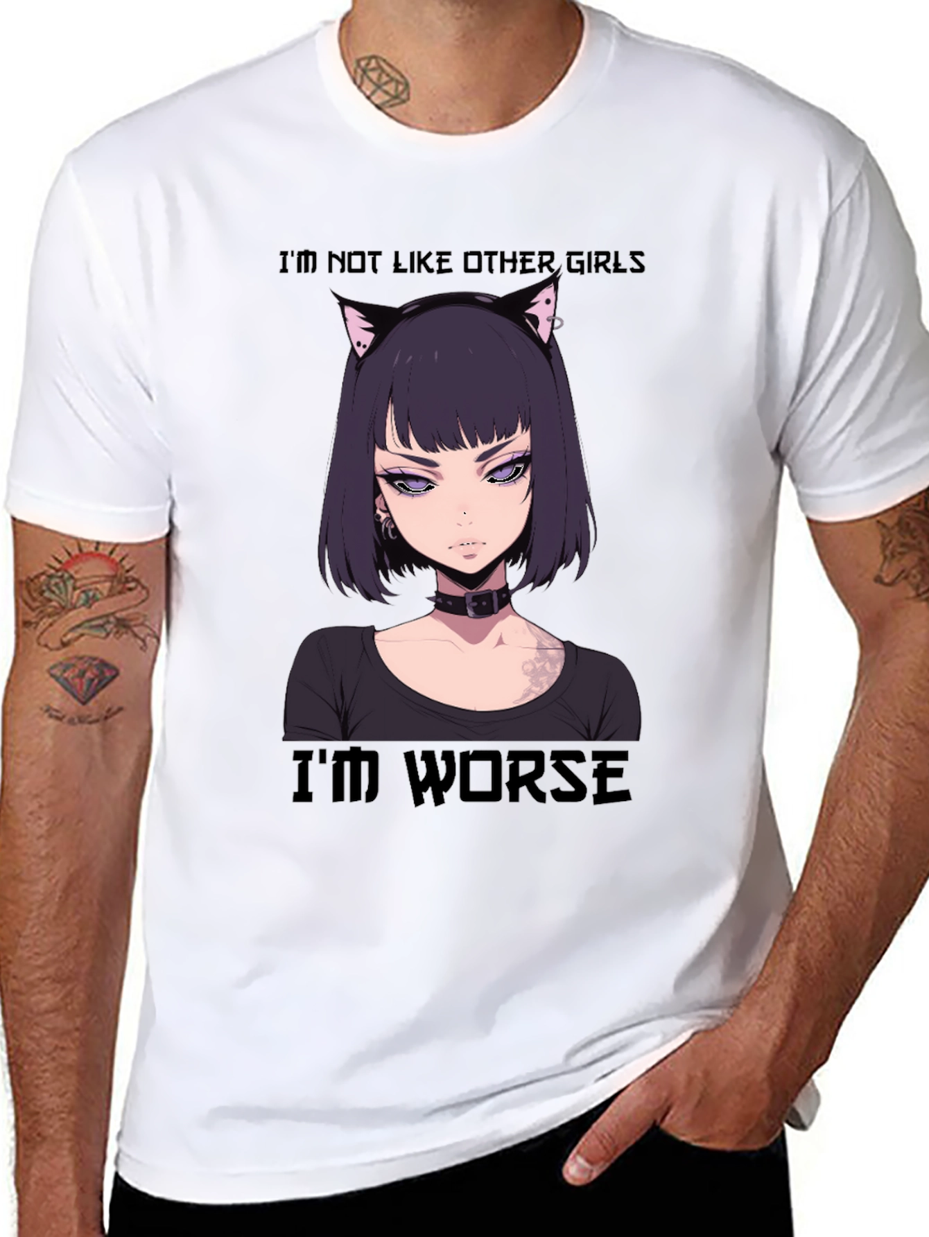 Anime Girl Tee - Im Not Like Other Girls