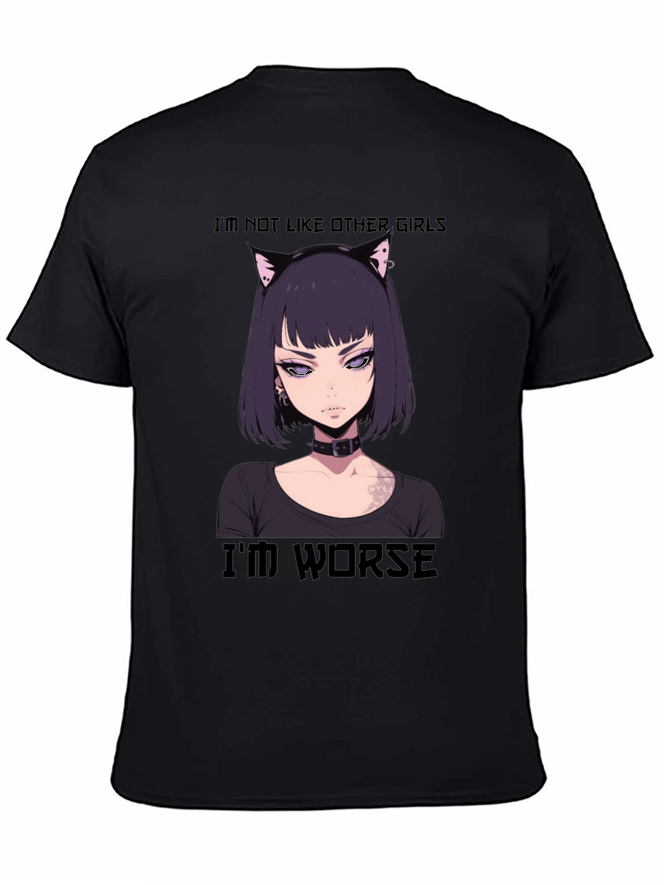 Anime Girl Tee - Im Not Like Other Girls