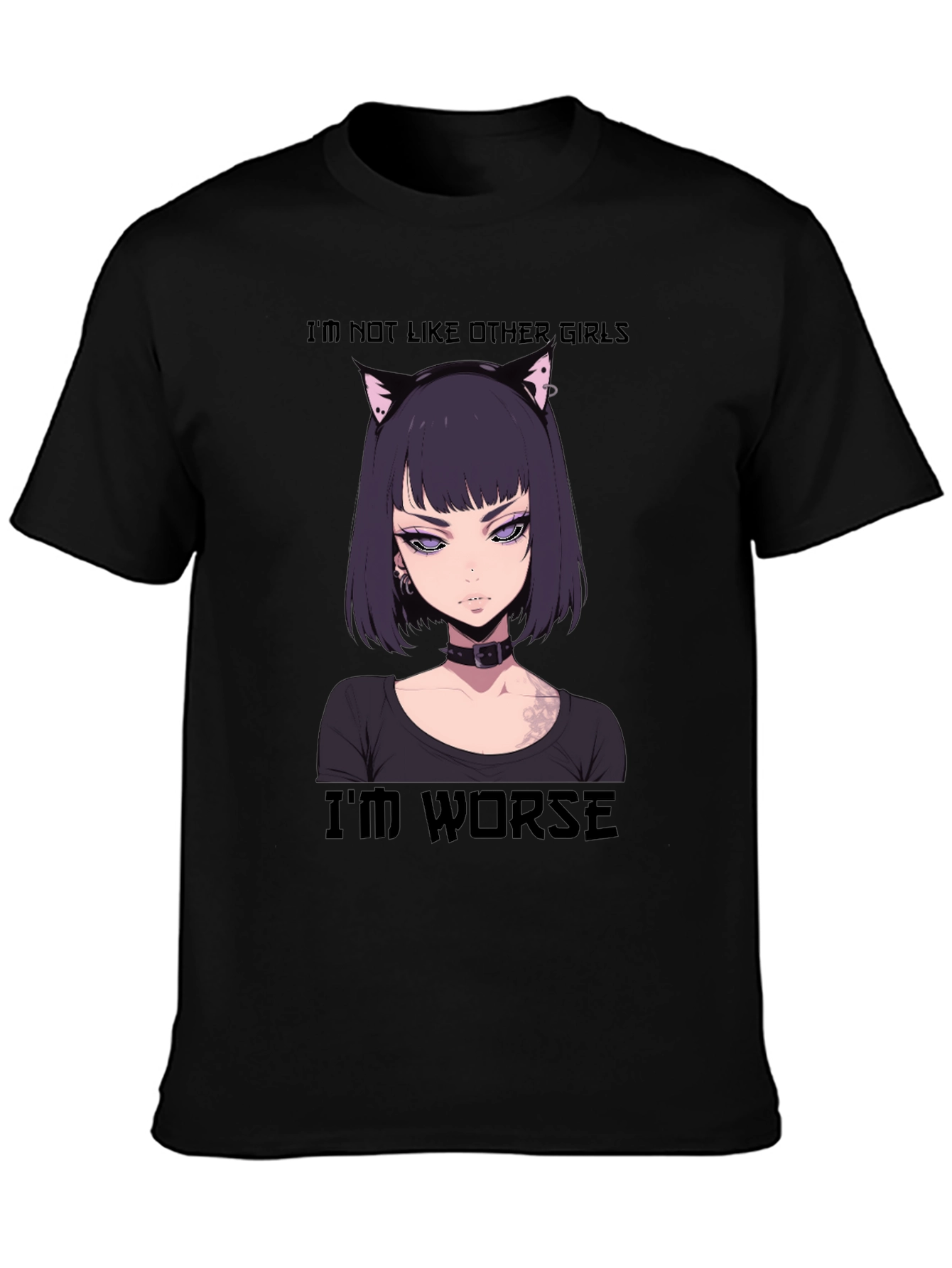 Anime Girl Tee - Im Not Like Other Girls