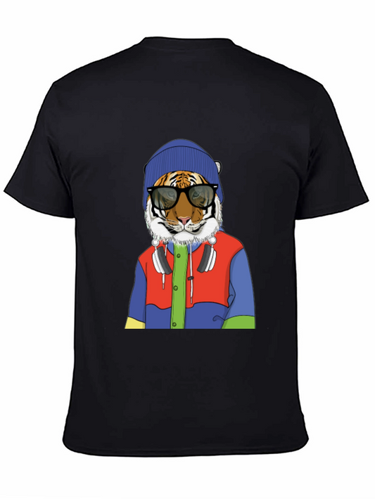Hipster Tiger Graphic Tee