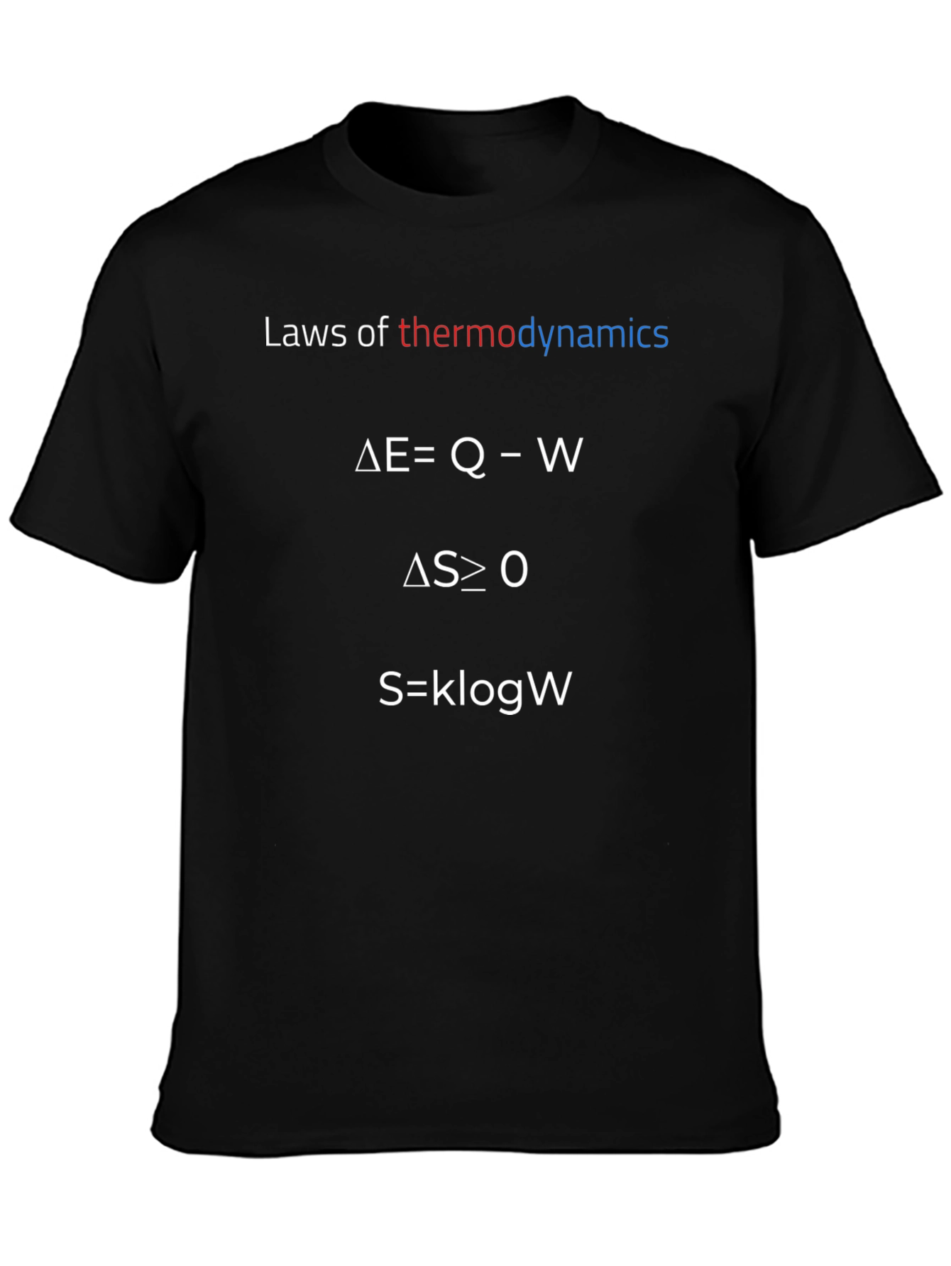 Thermodynamics Laws Graphic Tee - Science T-Shirt