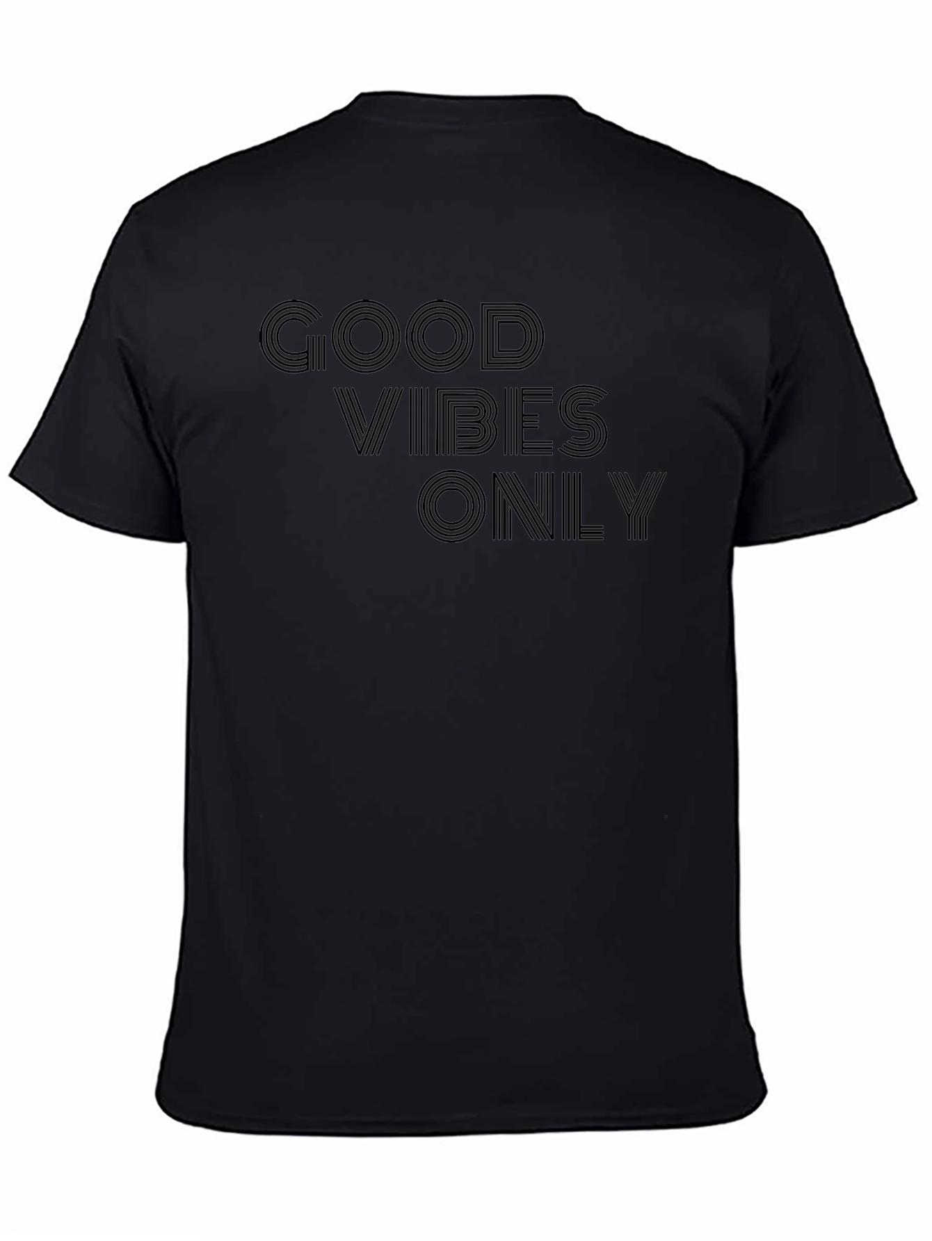 Good Vibes Only Black Graphic Tee