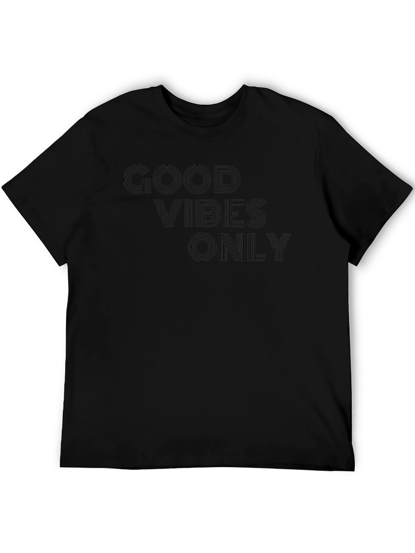 Good Vibes Only Black Graphic Tee