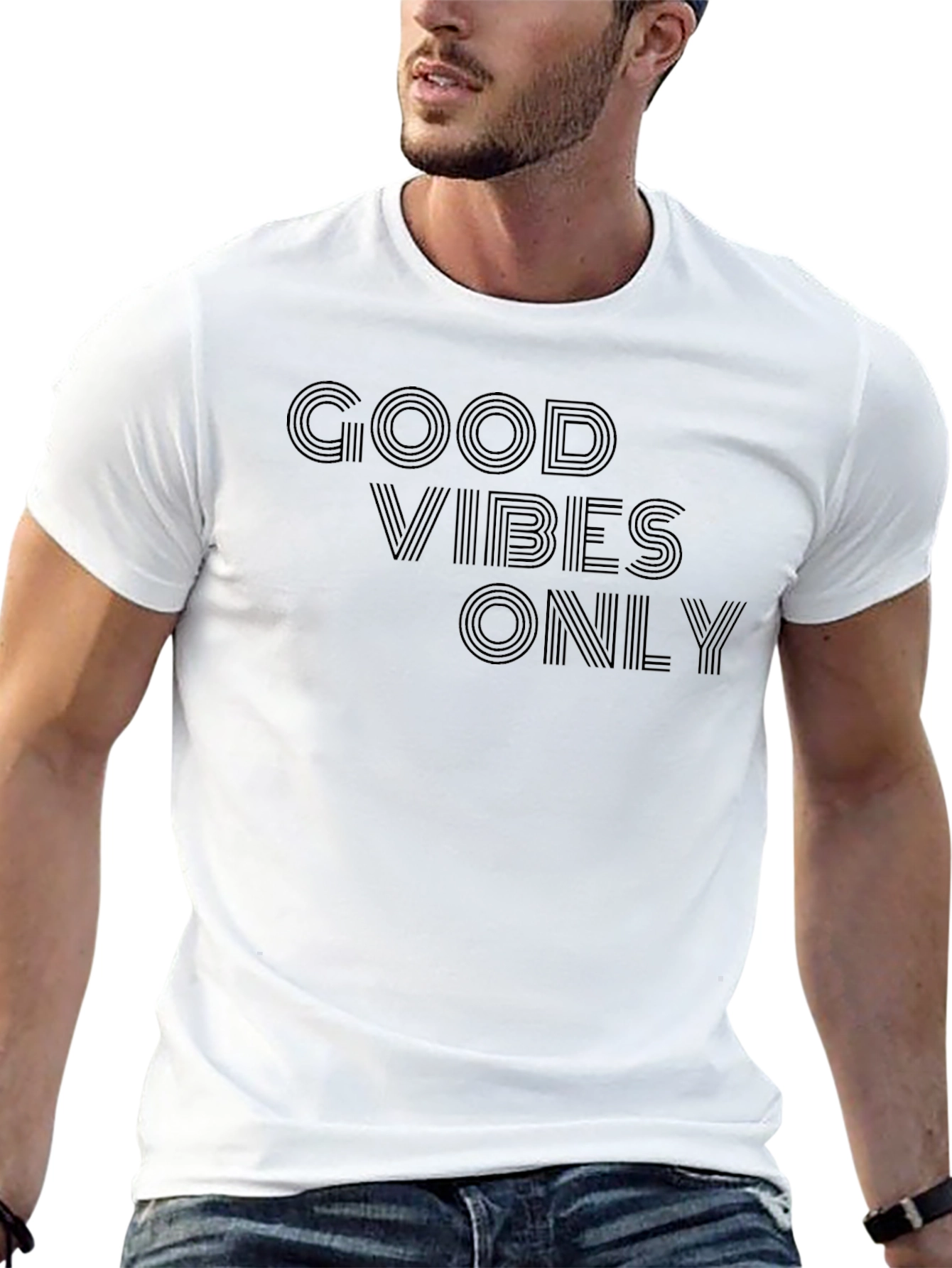 Good Vibes Only Black Graphic Tee