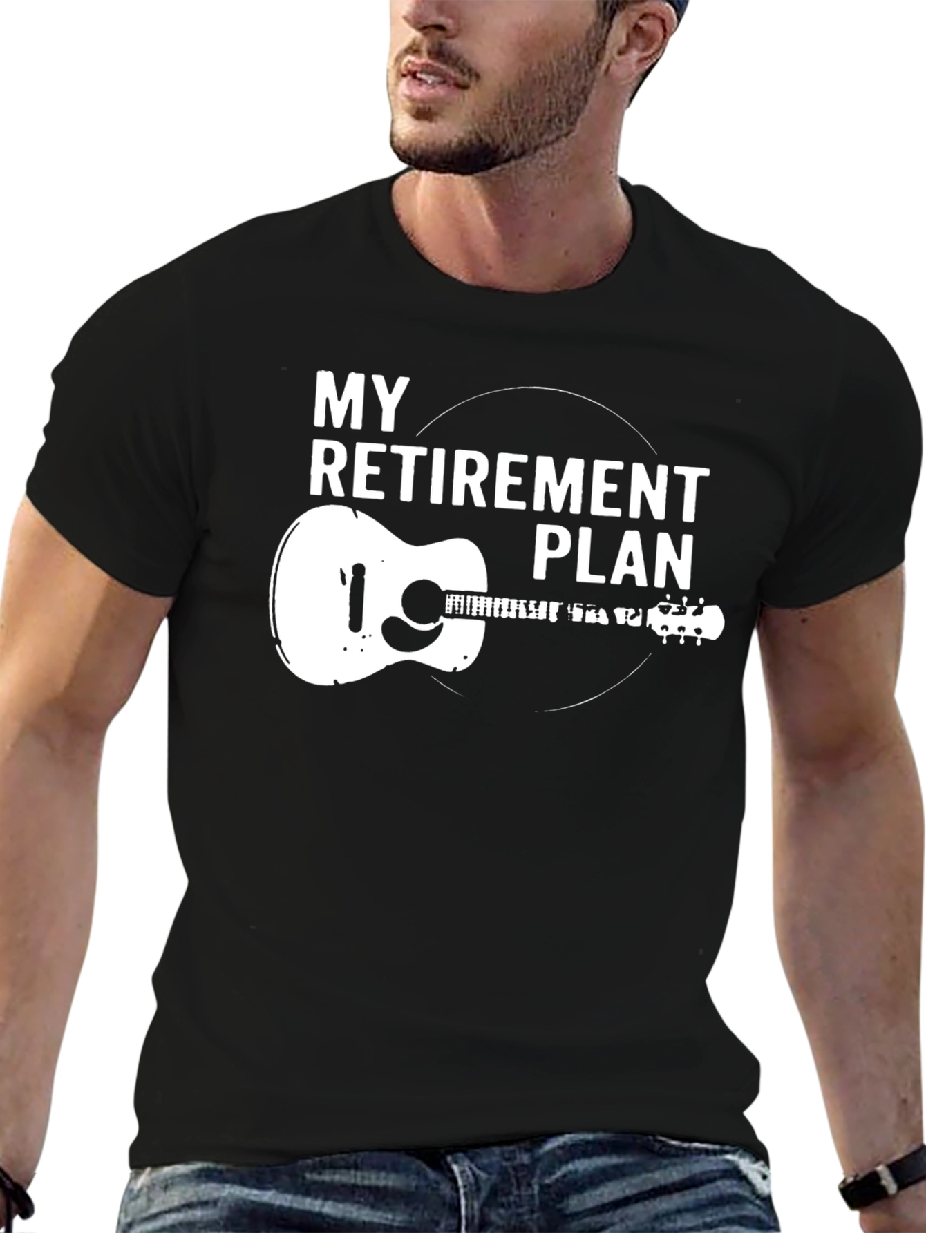 My Retirement Plan Guitar Graphic T-Shirt