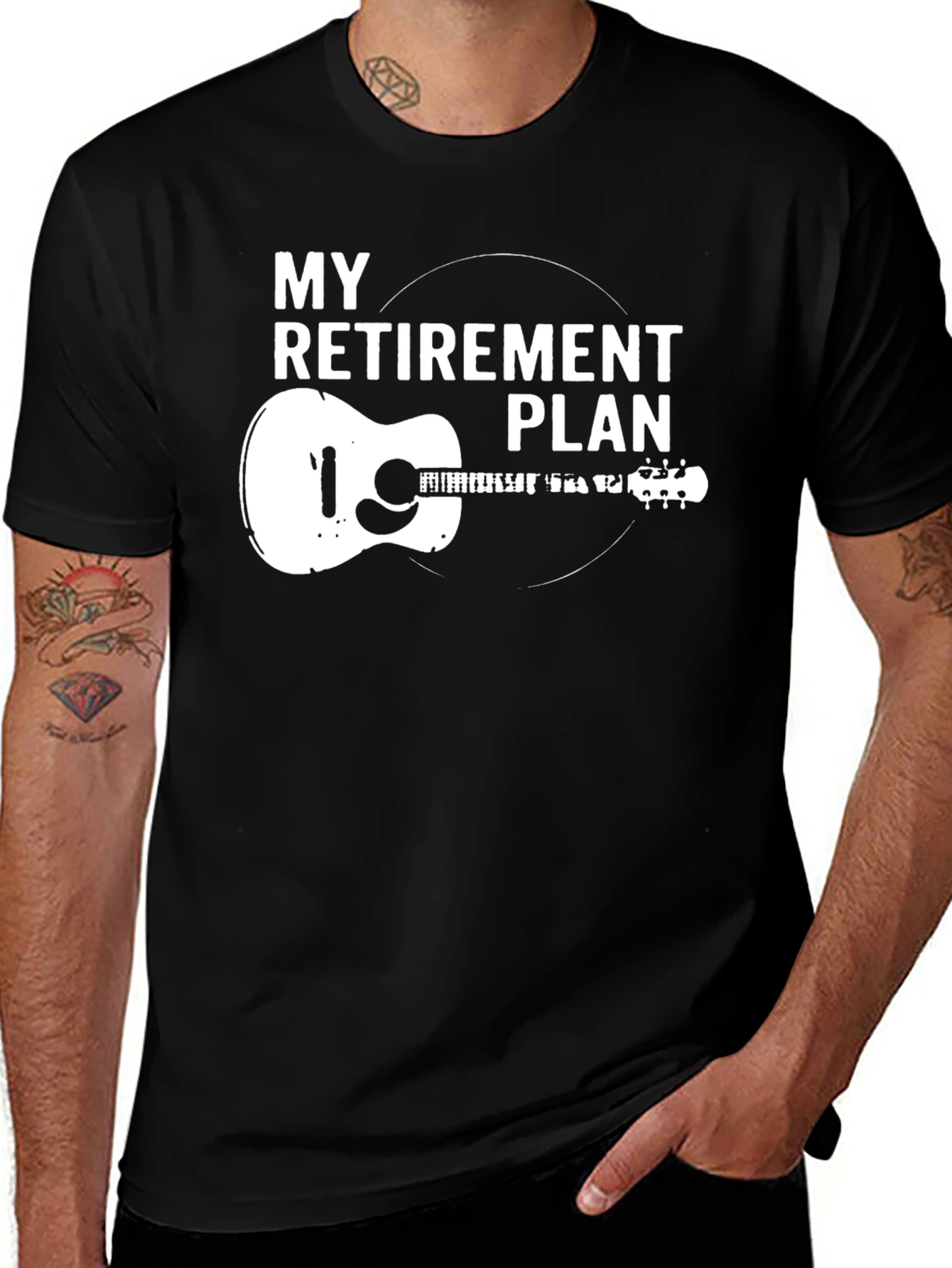 My Retirement Plan Guitar Graphic T-Shirt