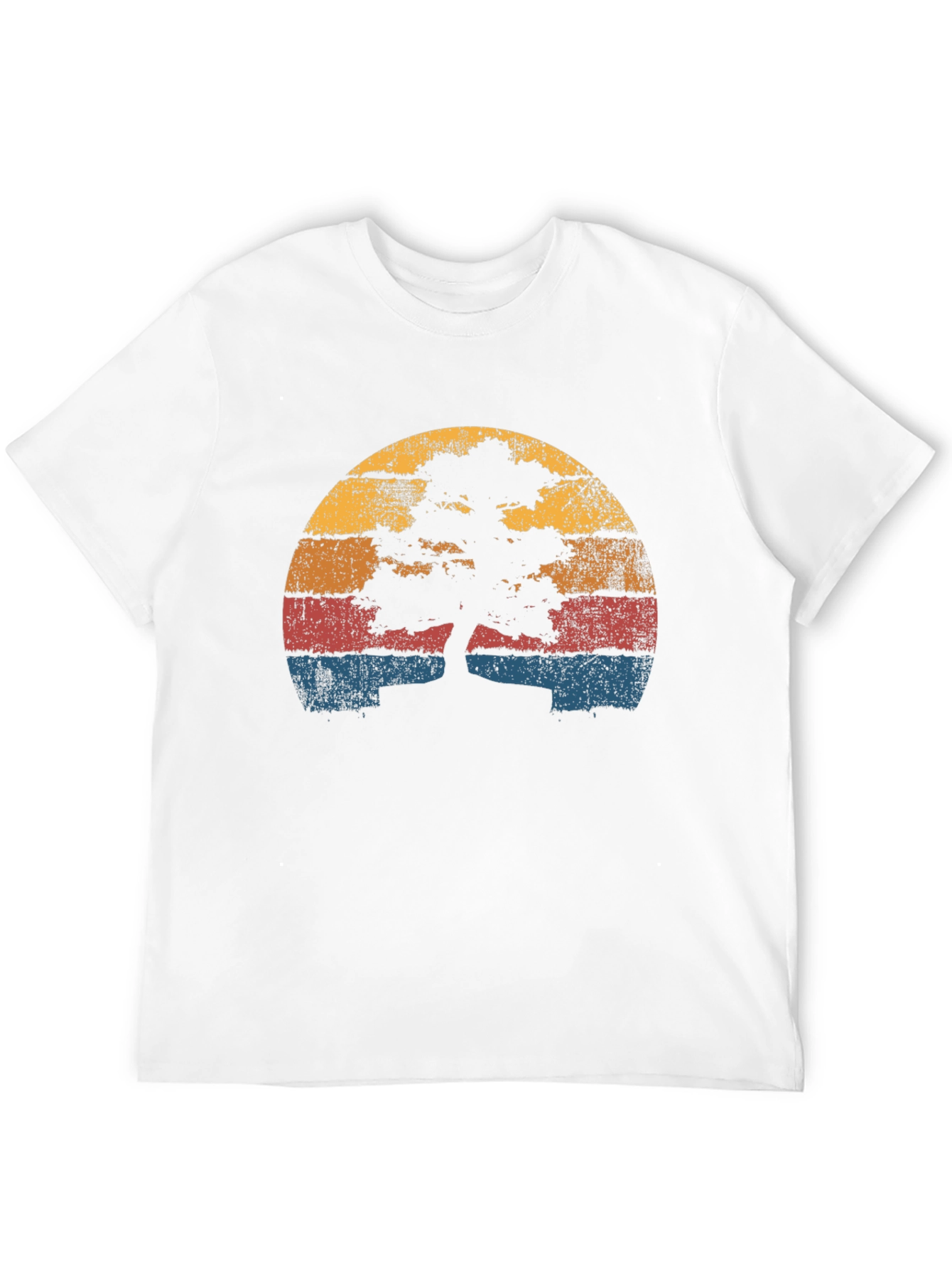 Retro Bonsai Tree Sunset T-Shirt