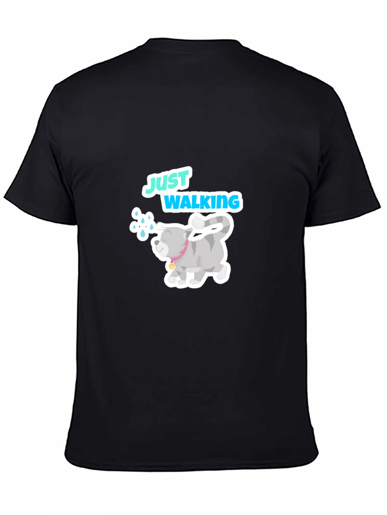 Just Walking Cat Graphic Tee