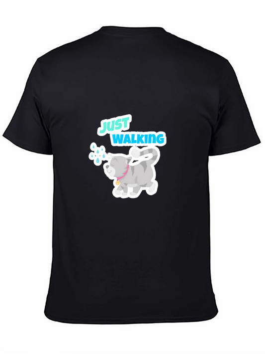 Just Walking Cat Graphic Tee