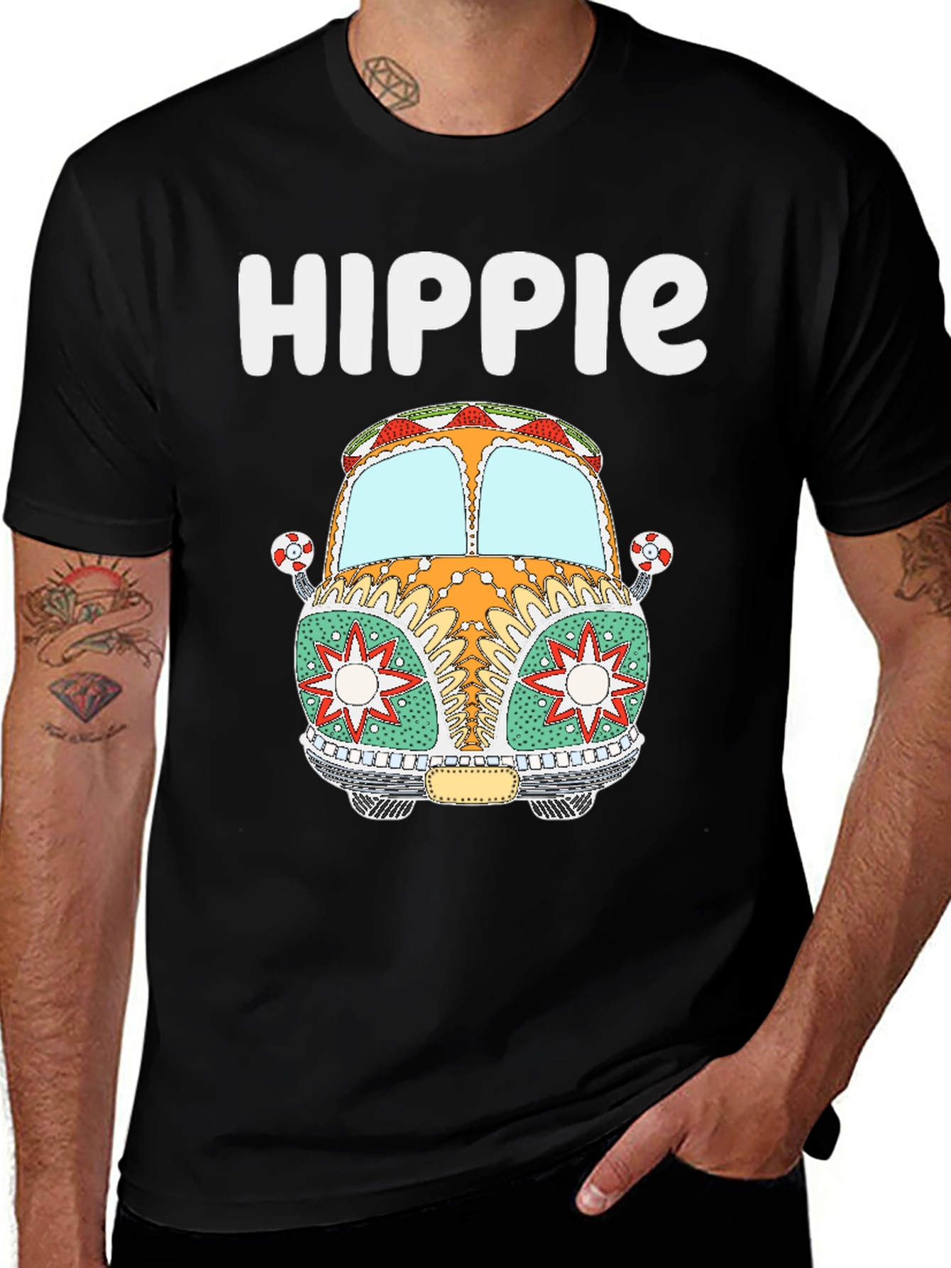Hippie Van Graphic Tee - Retro Style