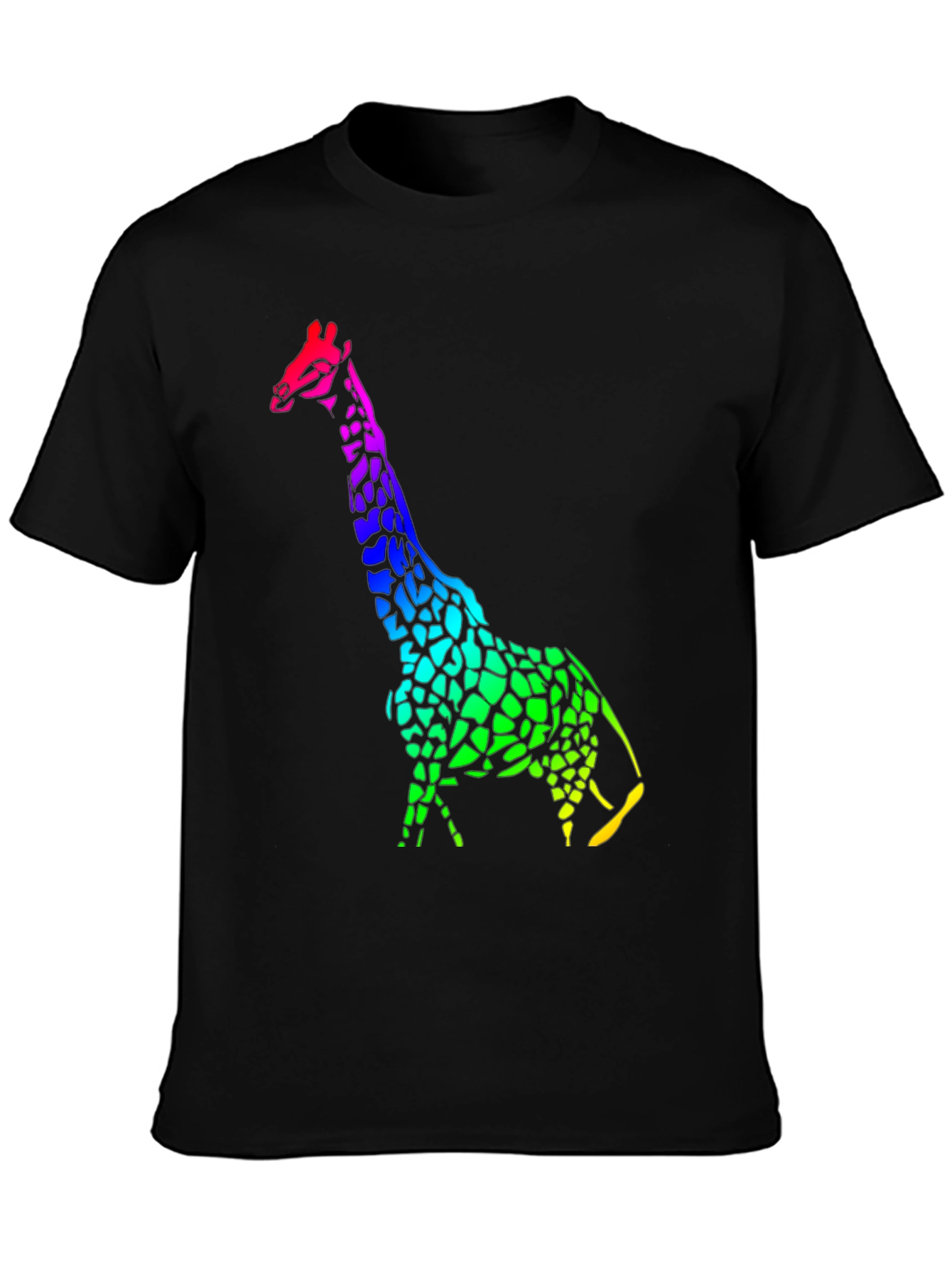 Rainbow Giraffe Graphic Tee - Unique Design