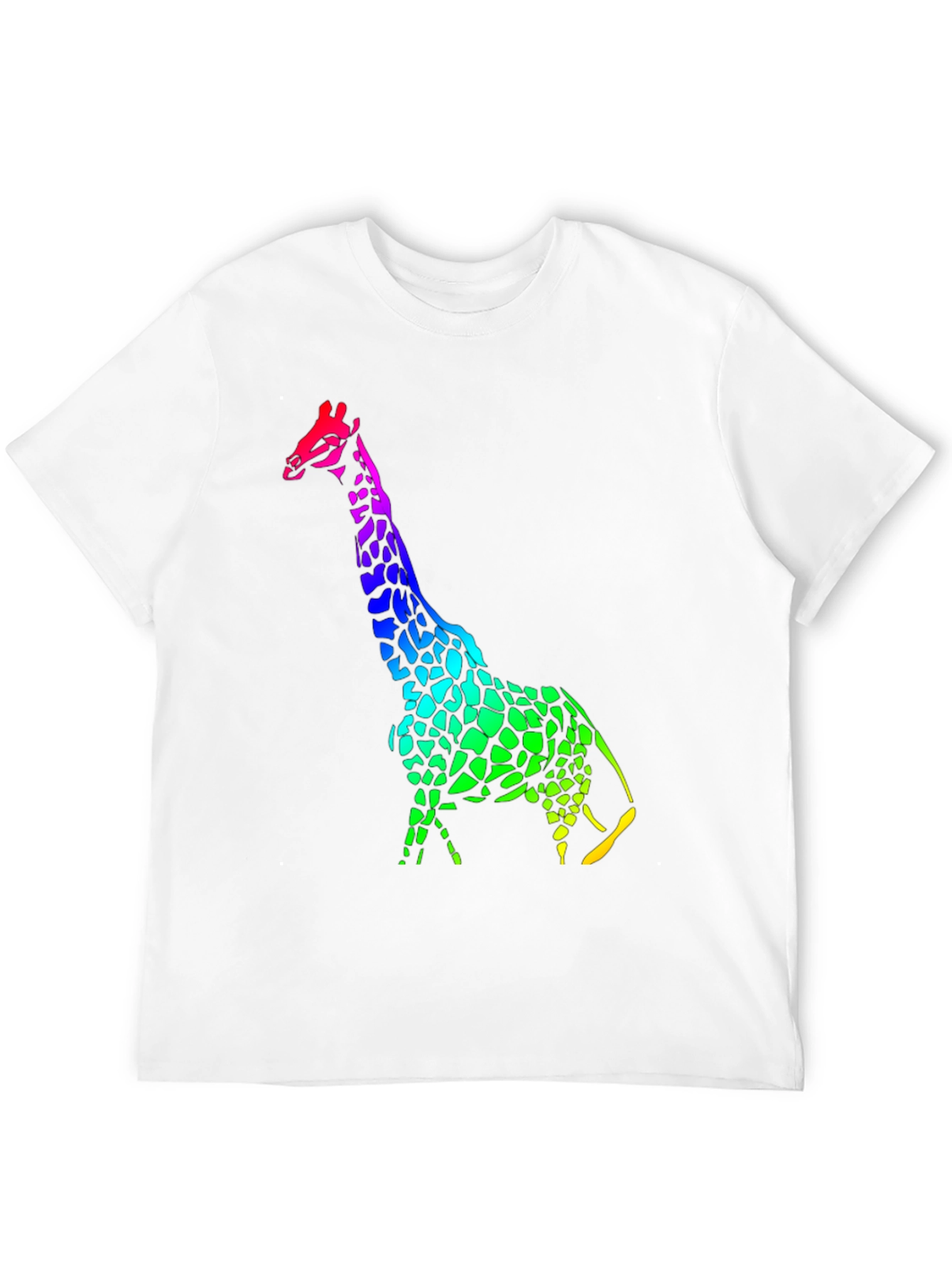 Rainbow Giraffe Graphic Tee - Unique Design