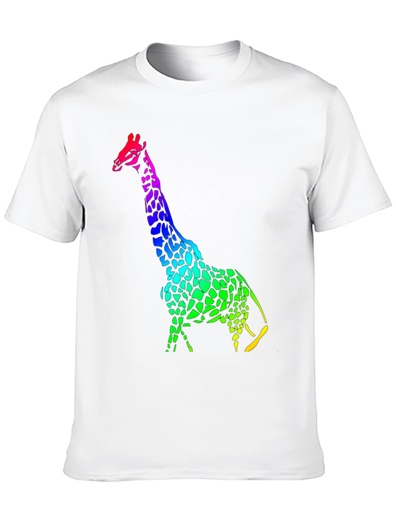 Rainbow Giraffe Graphic Tee - Unique Design