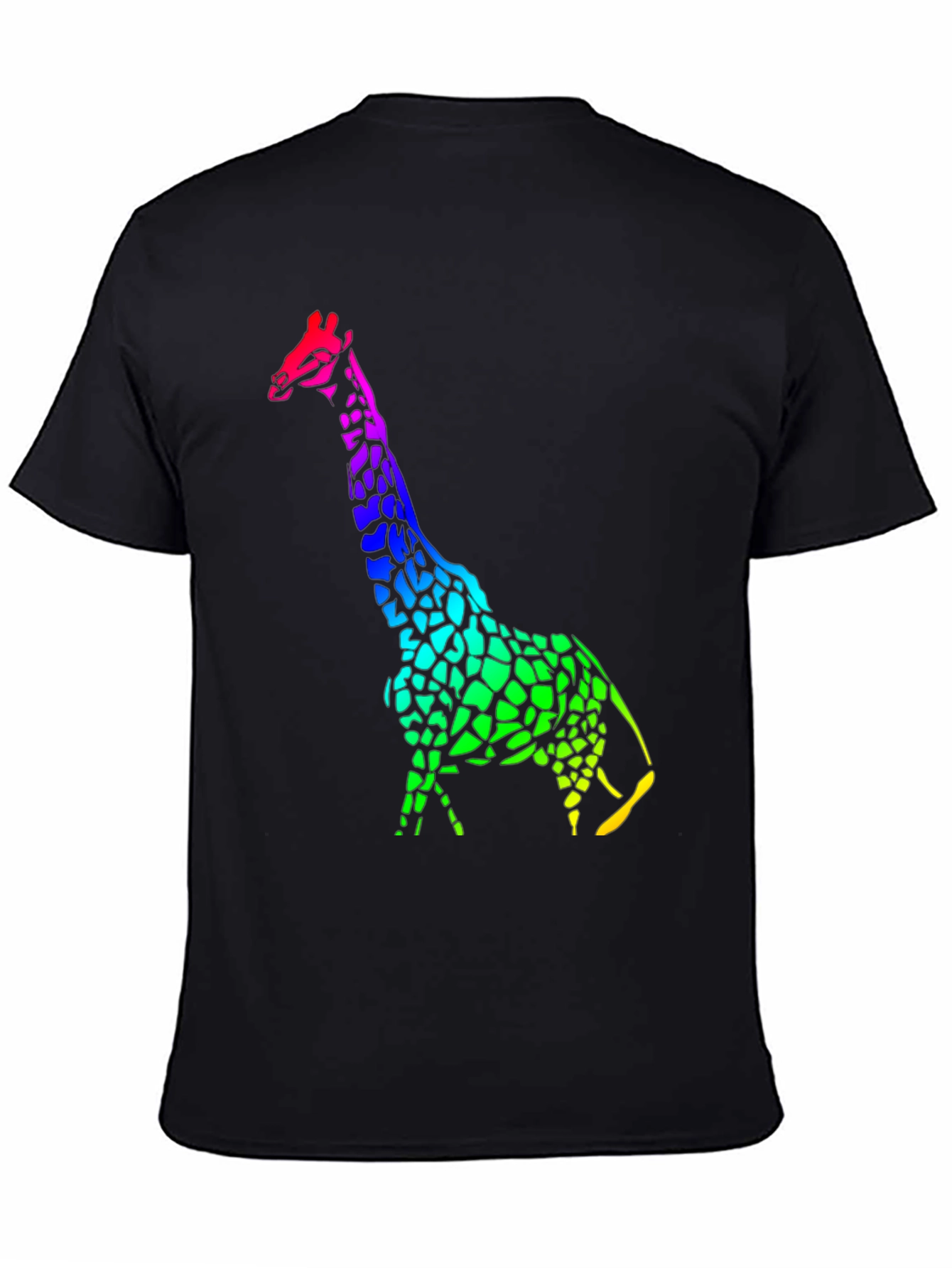 Rainbow Giraffe Graphic Tee - Unique Design