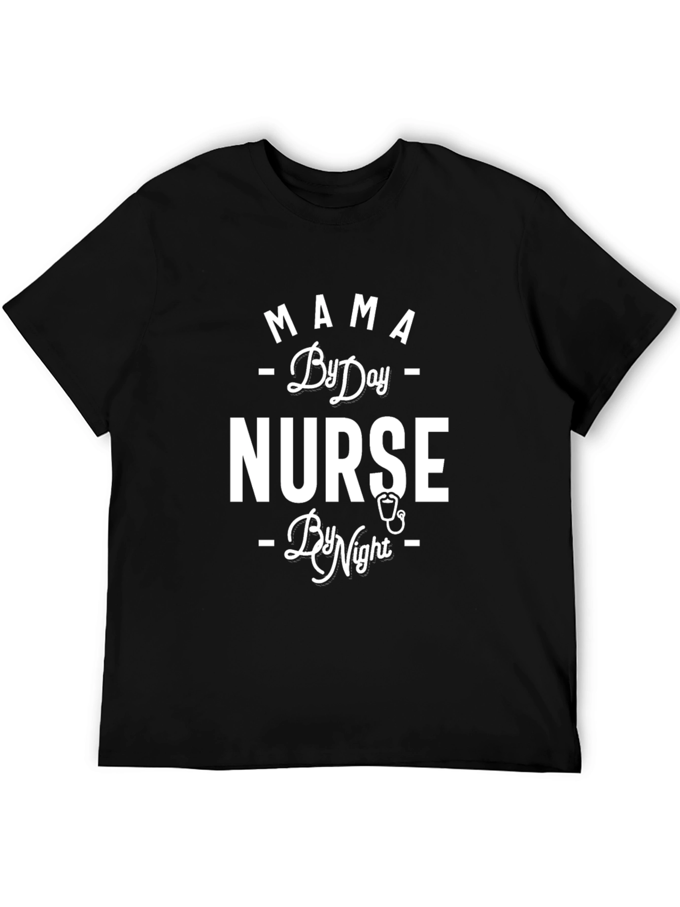 Mama By Day Nurse By Night Graphic Tee