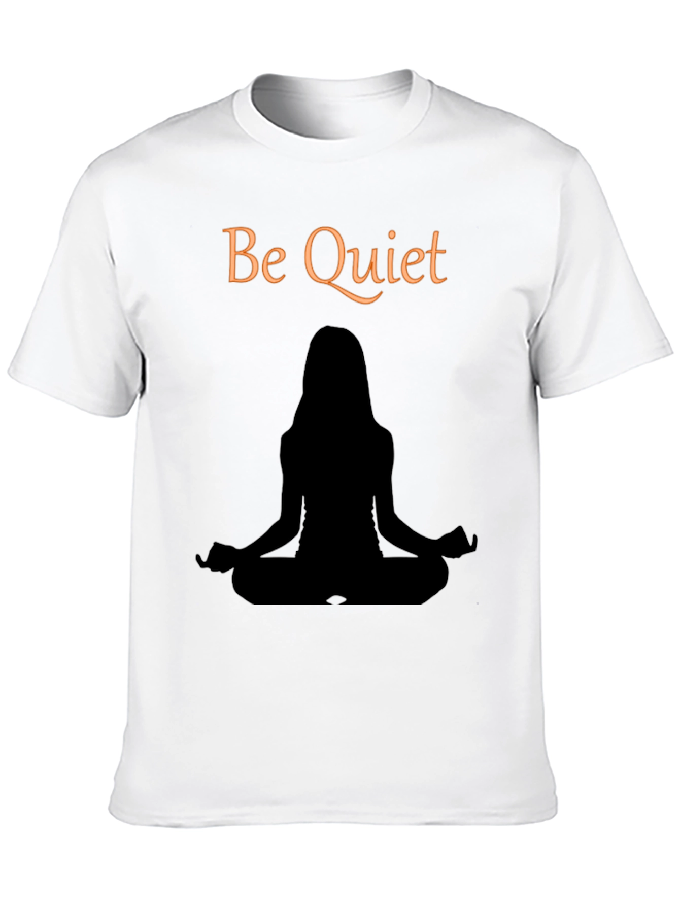 Be Quiet Meditation T-Shirt - Unisex Black Tee